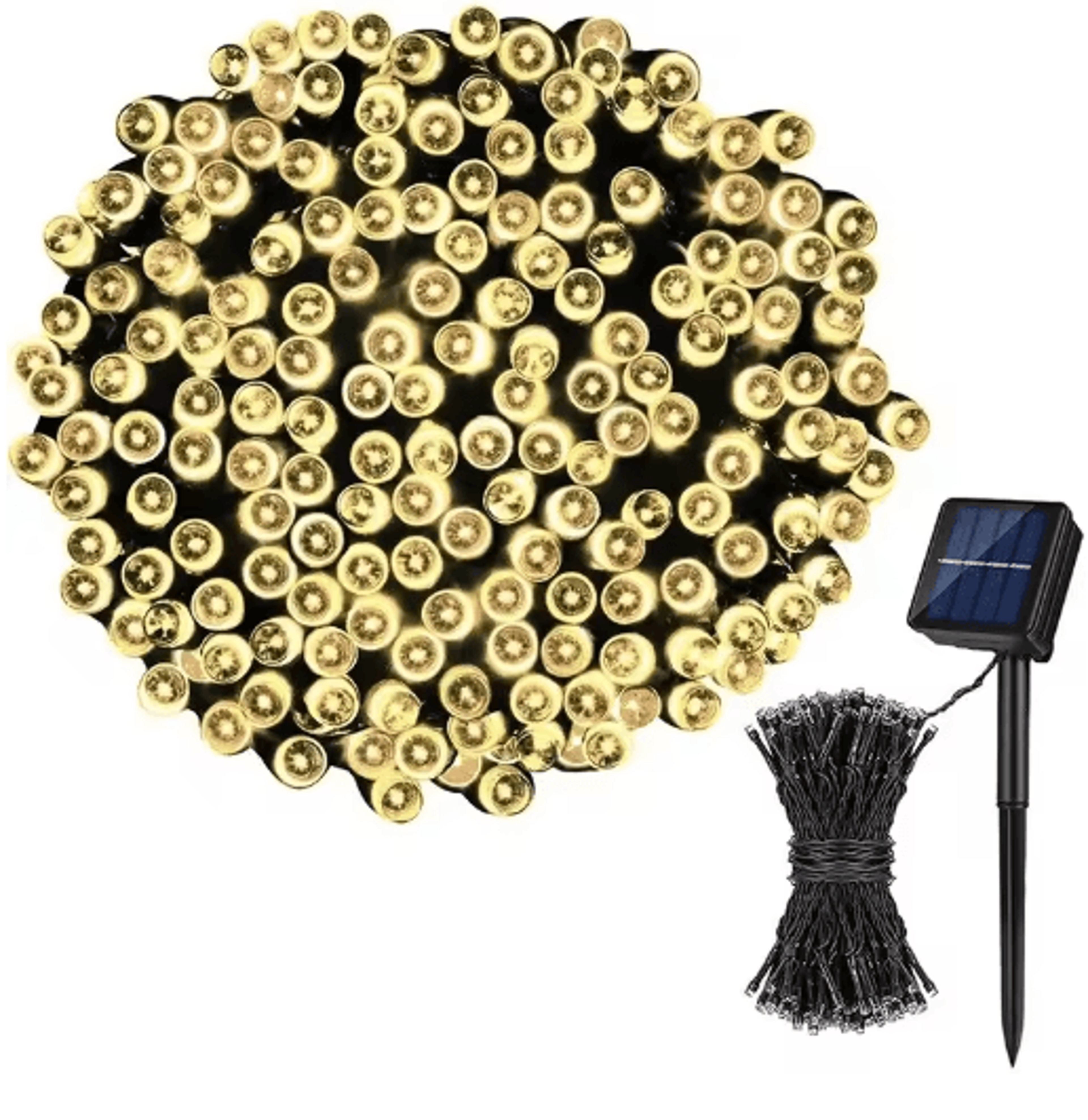 led solar star string lights – waterproof outdoor fairy lights for camping, garden & holiday decor