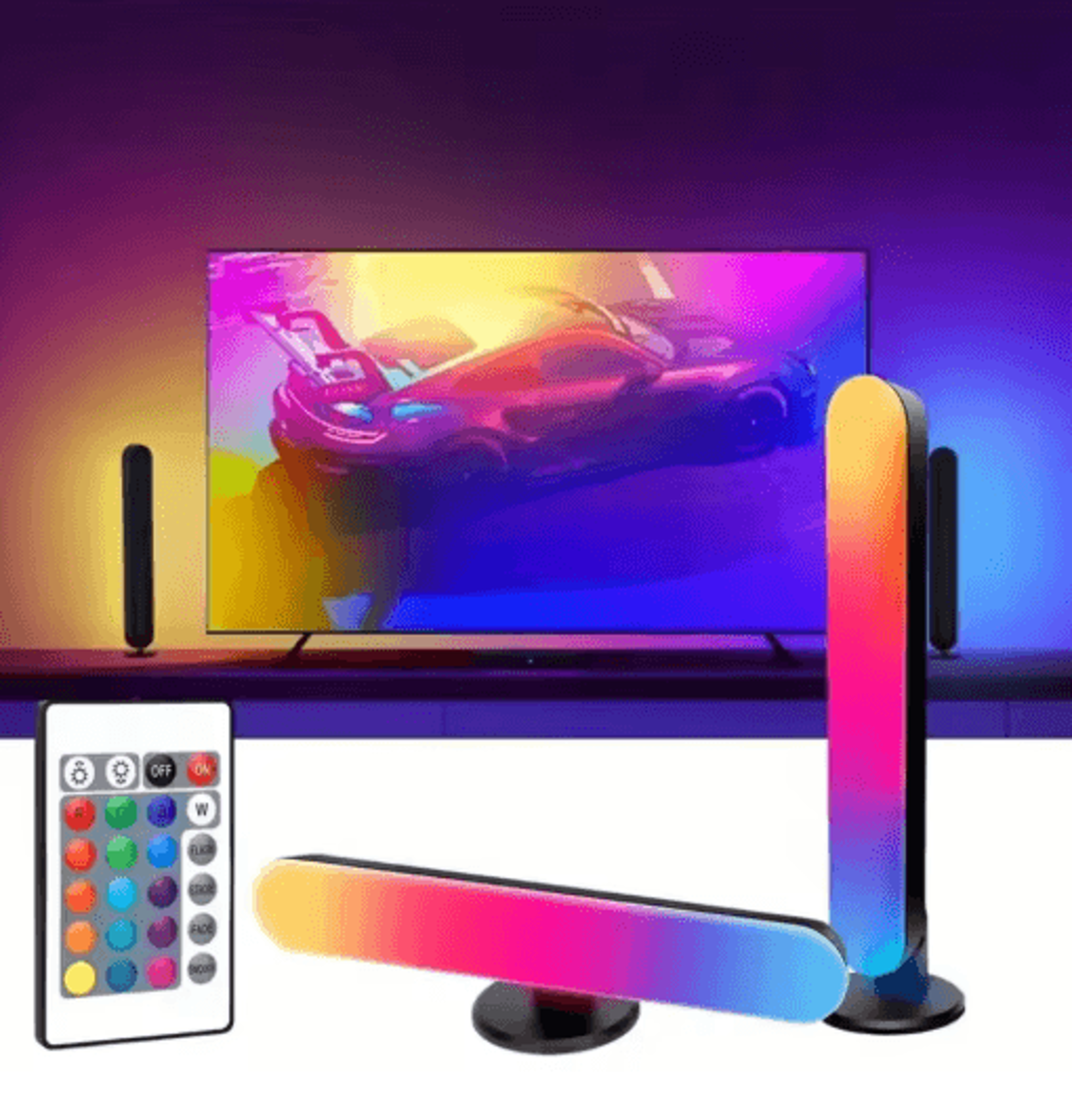 rgb music rhythm light usb rechargeable sound reactive led light ba