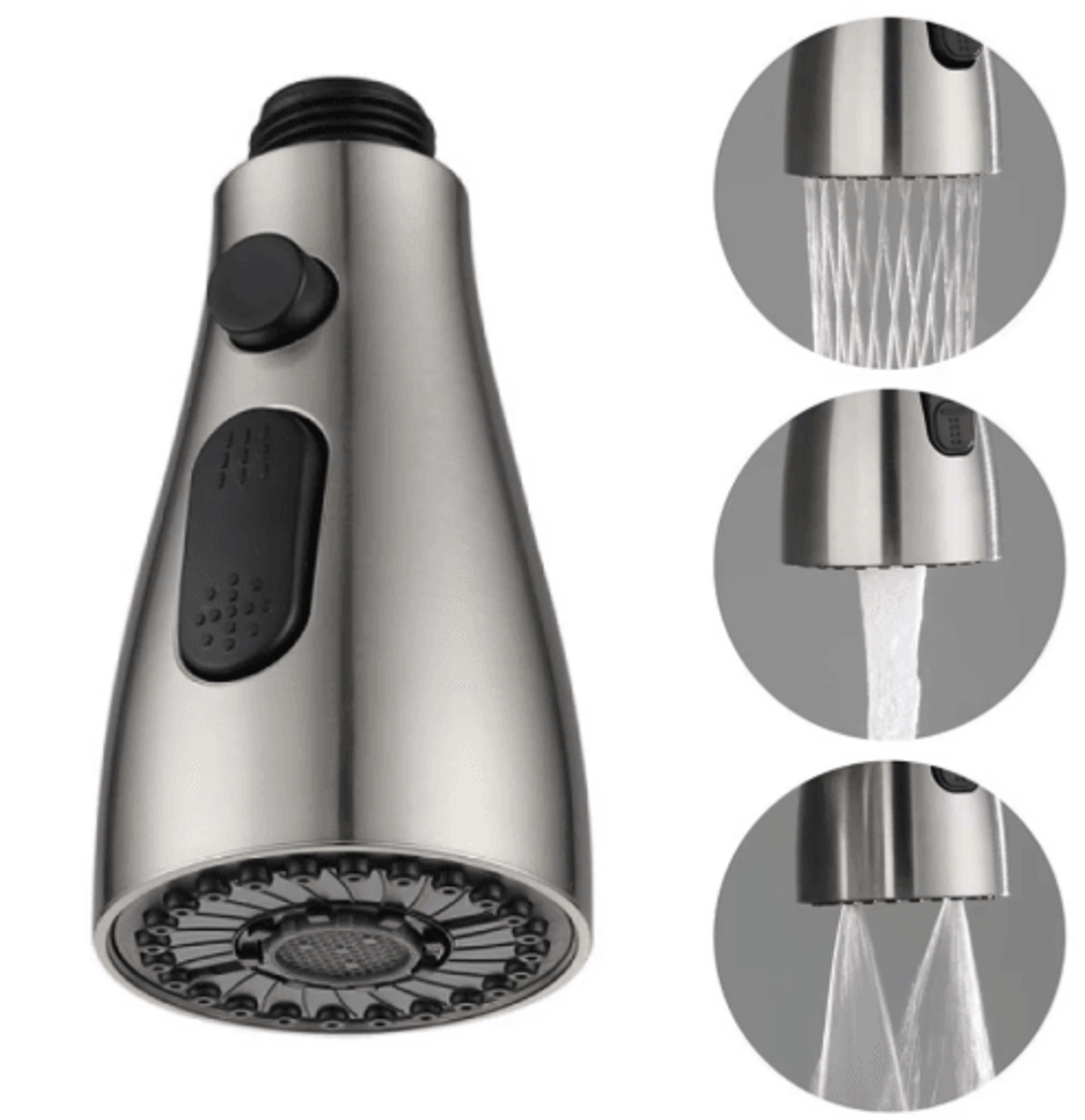 3-mode pull out faucet sprayer replacement kitchen faucet spray head