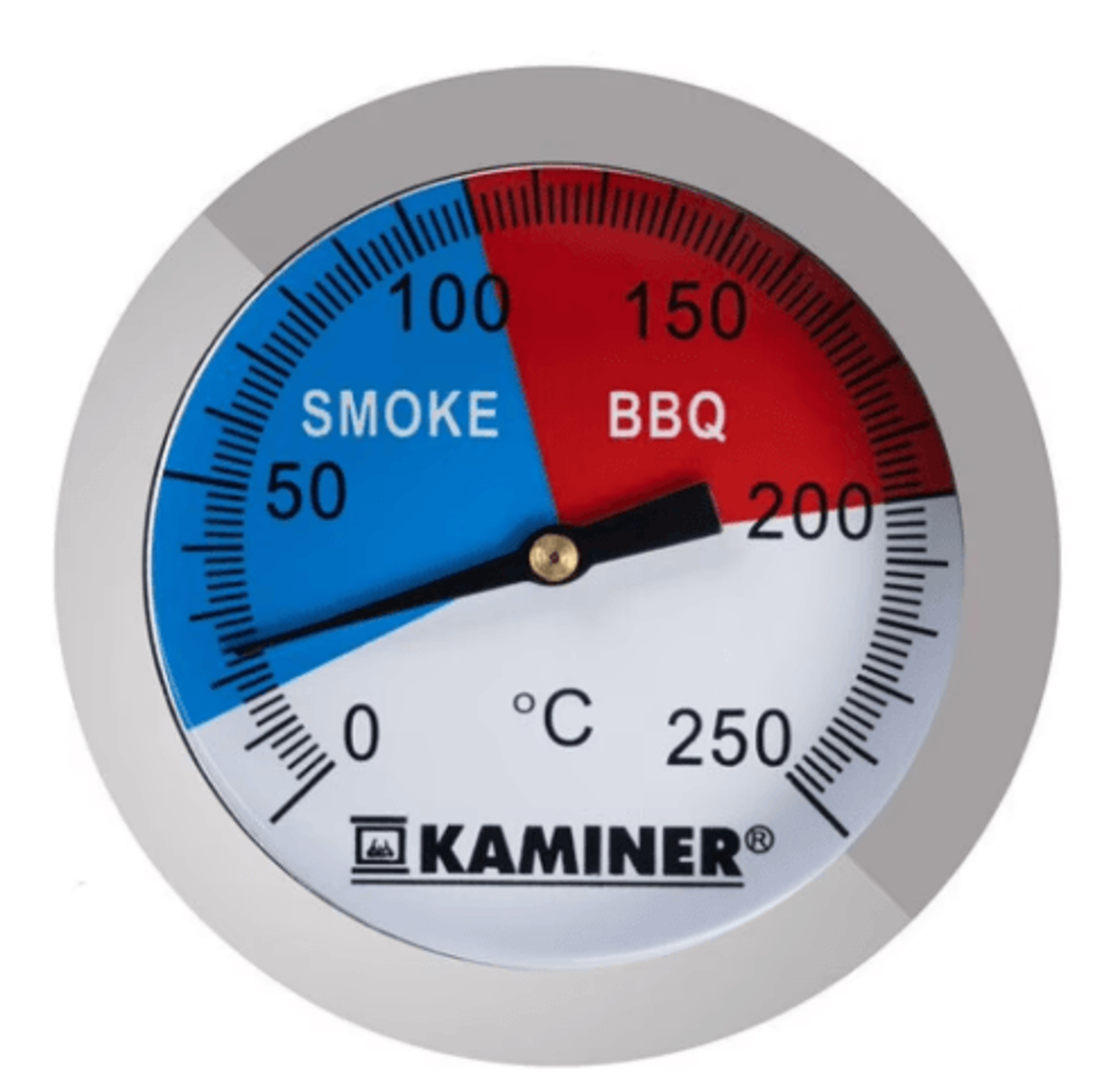 stainless steel bbq grill thermometer gauge for smoker, grill & outdoor cooking