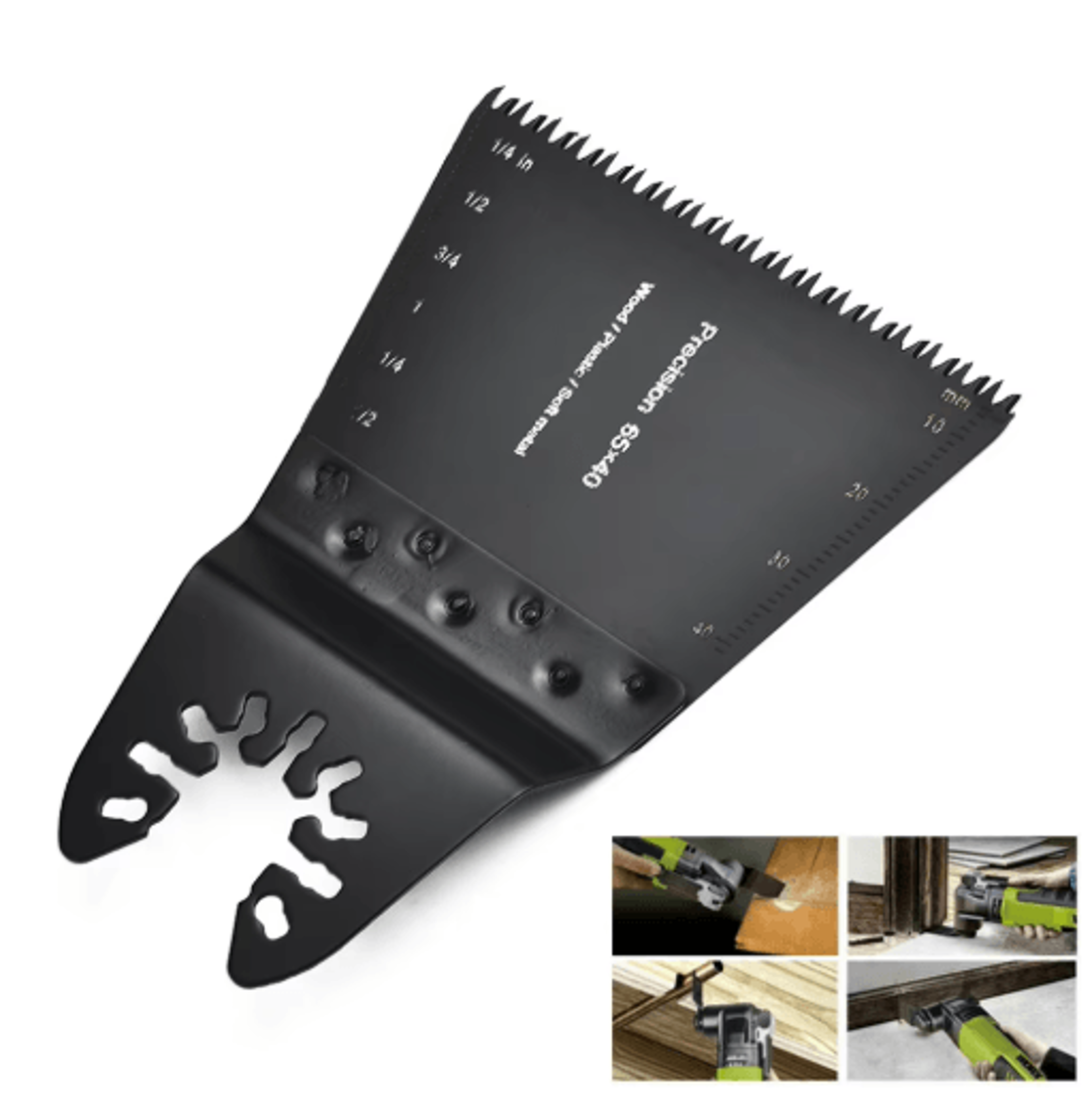65mm high carbon steel oscillating saw blade for wood, plastic & soft metal