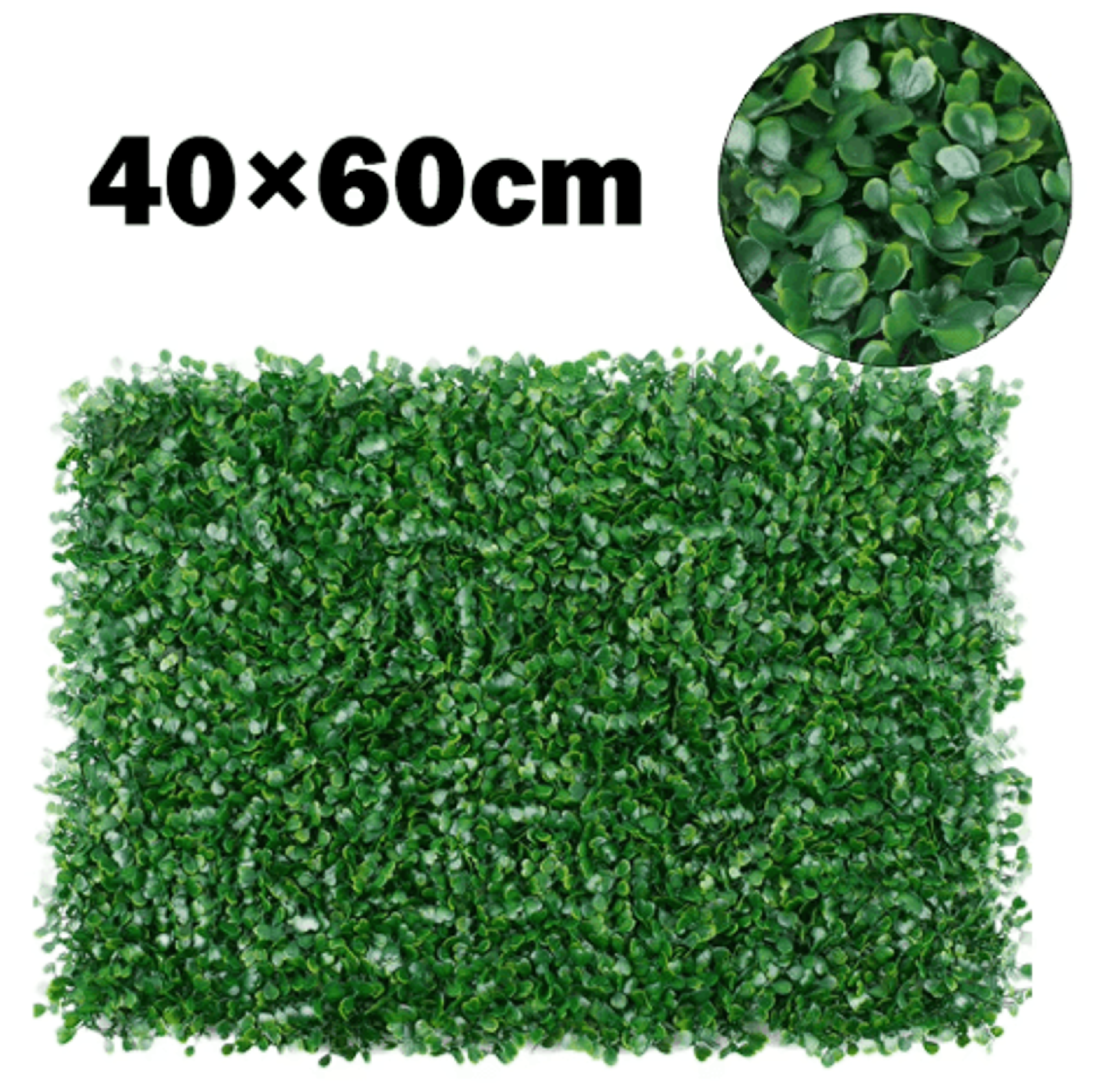 40by60cm artificial grass wall greenery panels for home, garden & privacy fence decor