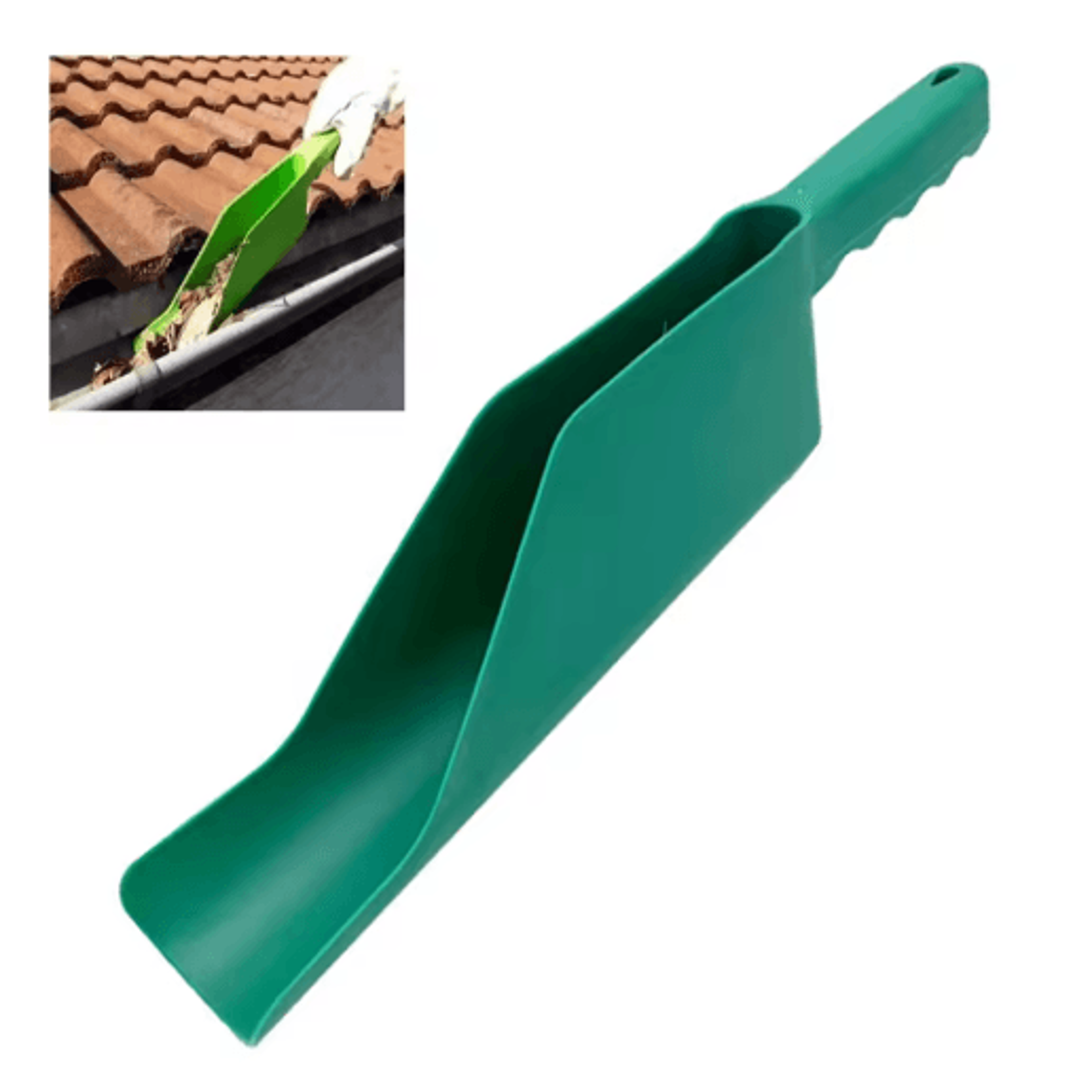 multipurpose gutter scoop – leaf & debris cleaning shovel for roof gutters and garden maintenance