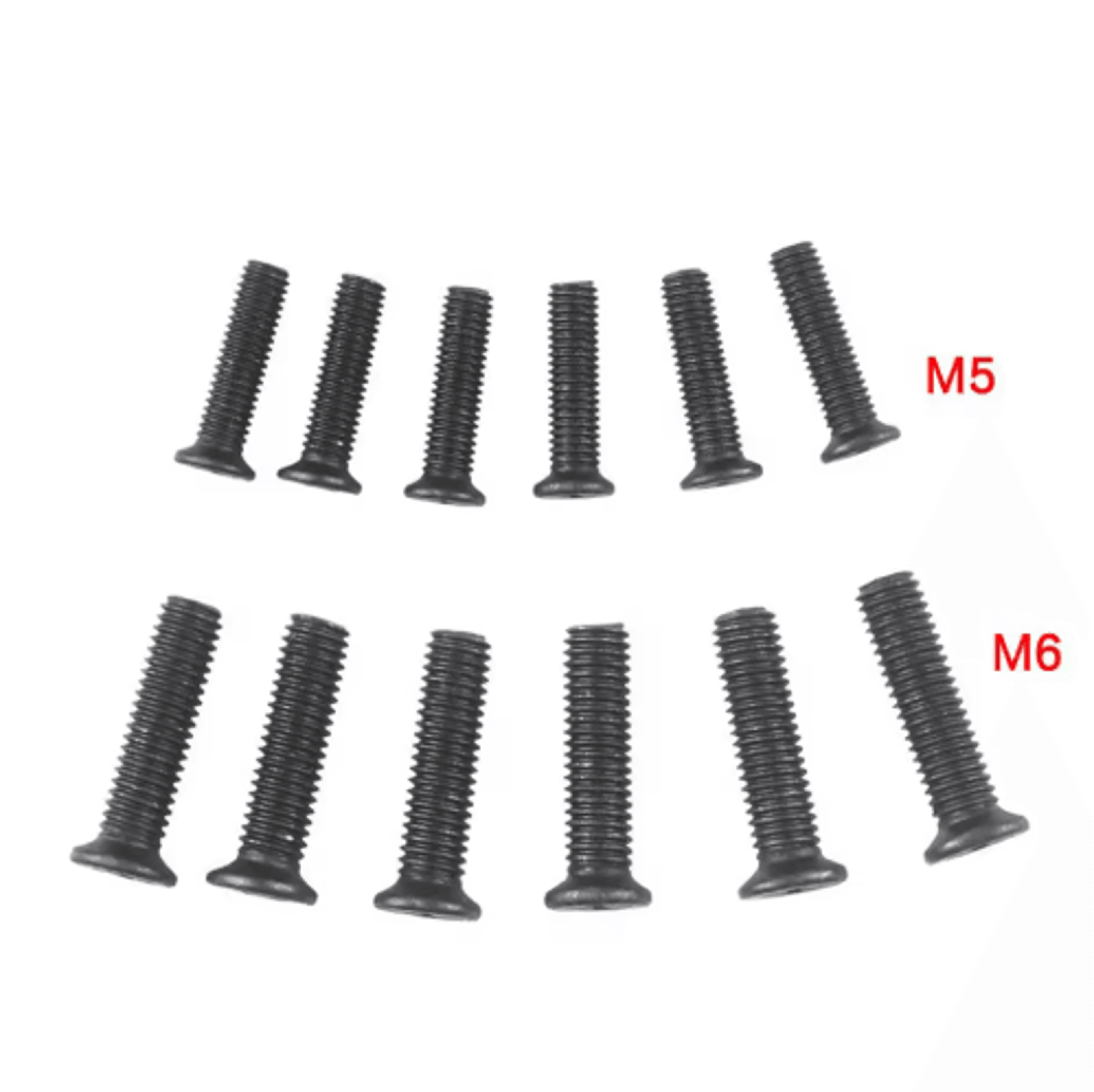 6pcs drill chuck fixing screw set – m5/m6 left-hand thread screws for drill chuck & shank adapters