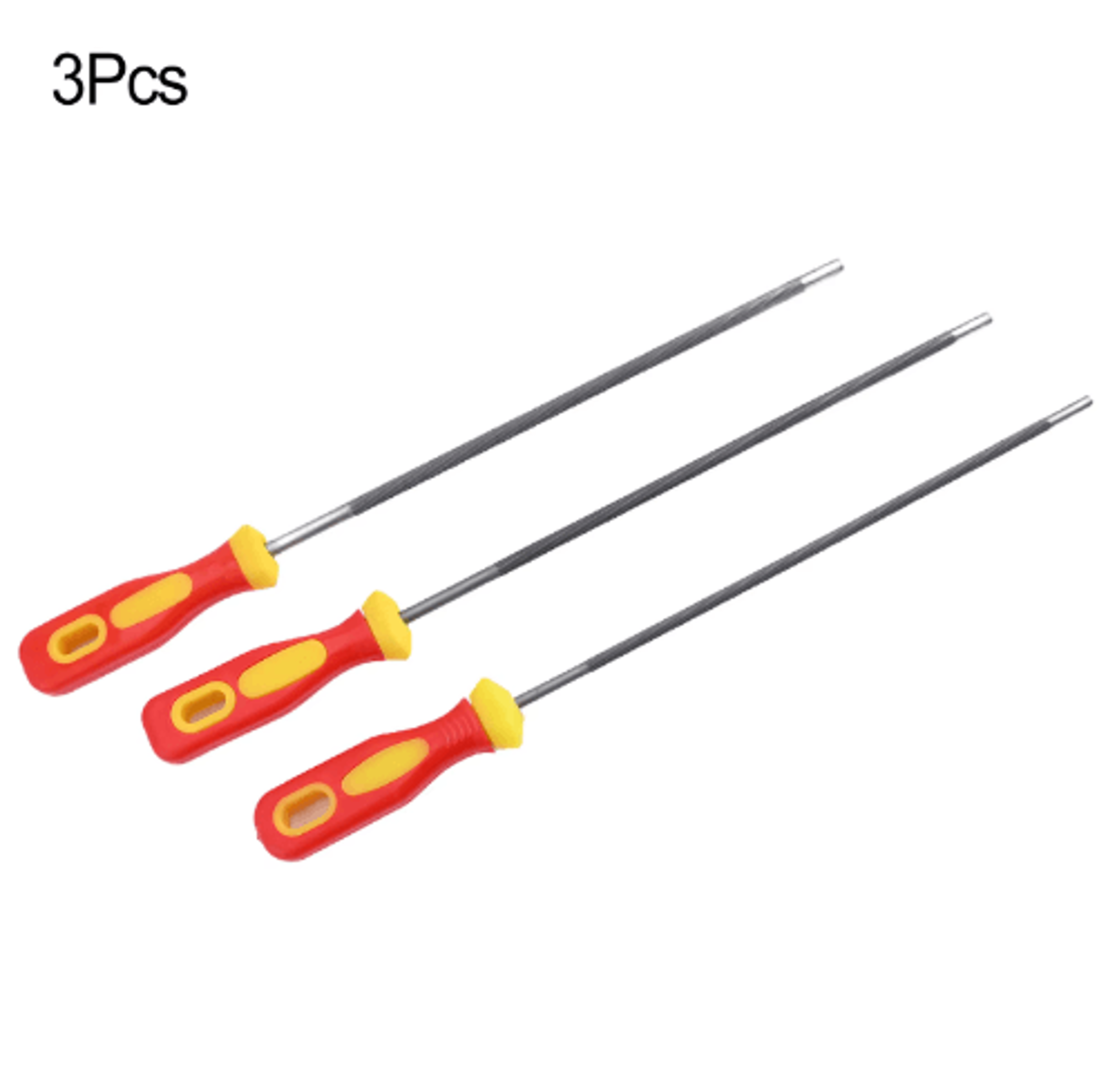 3pcs high carbon steel chainsaw sharpening file kit – round files for precision chain maintenance