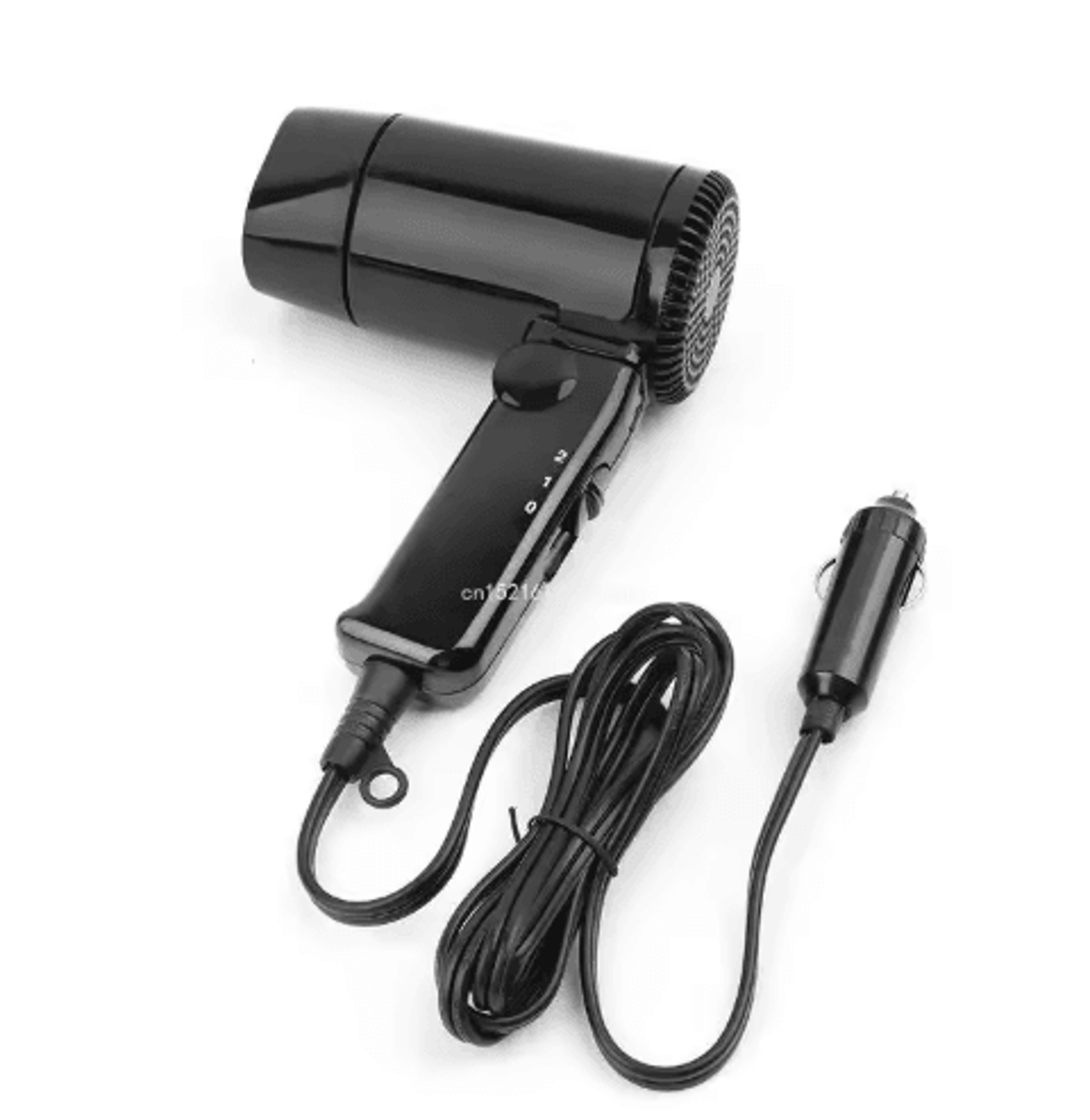 portable 12v car hair dryer – folding hot & cold air blower with window defroster