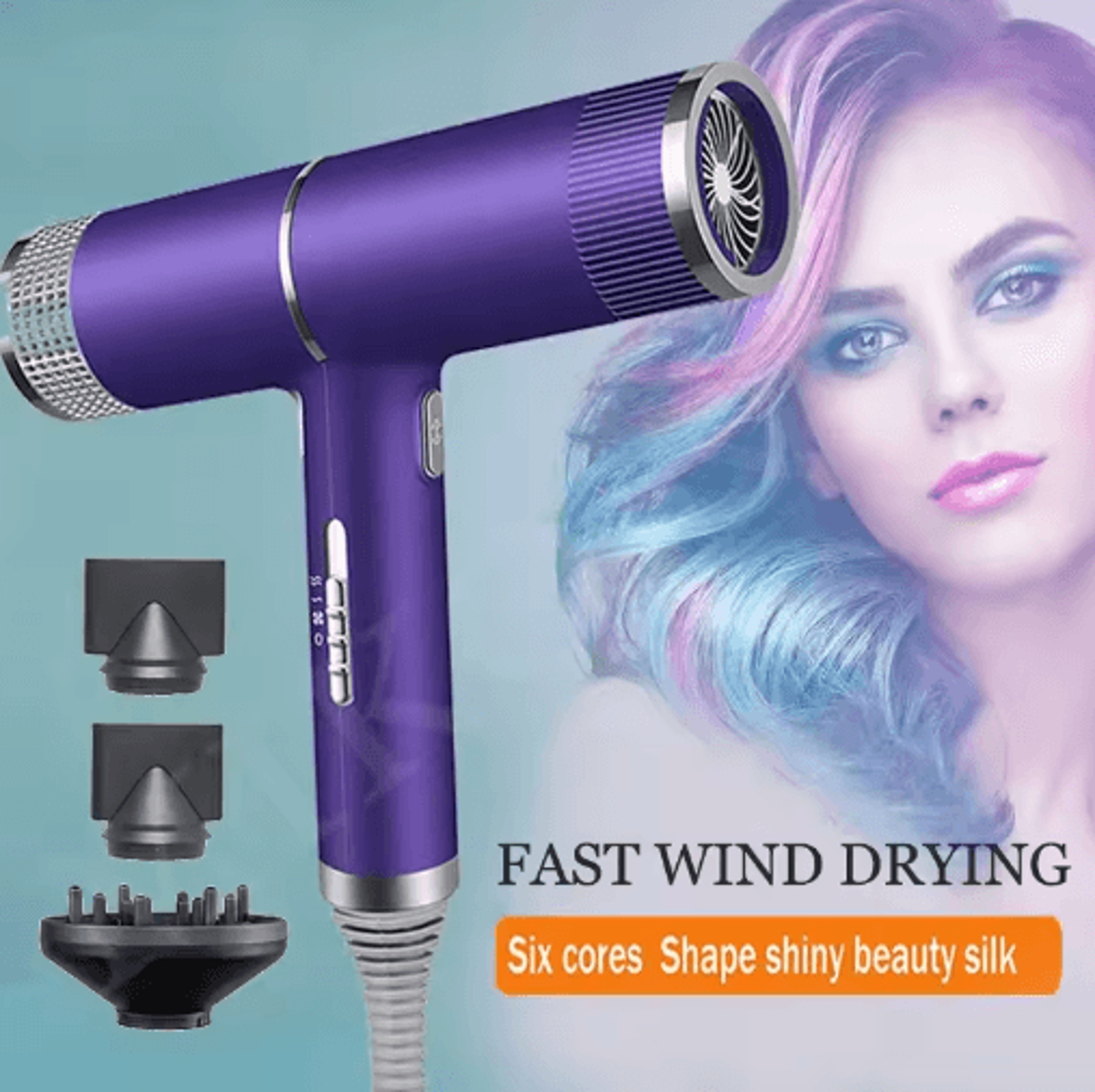 professional infrared ionic hair dryer – hot & cold salon blow dryer for fast, healthy hair styling