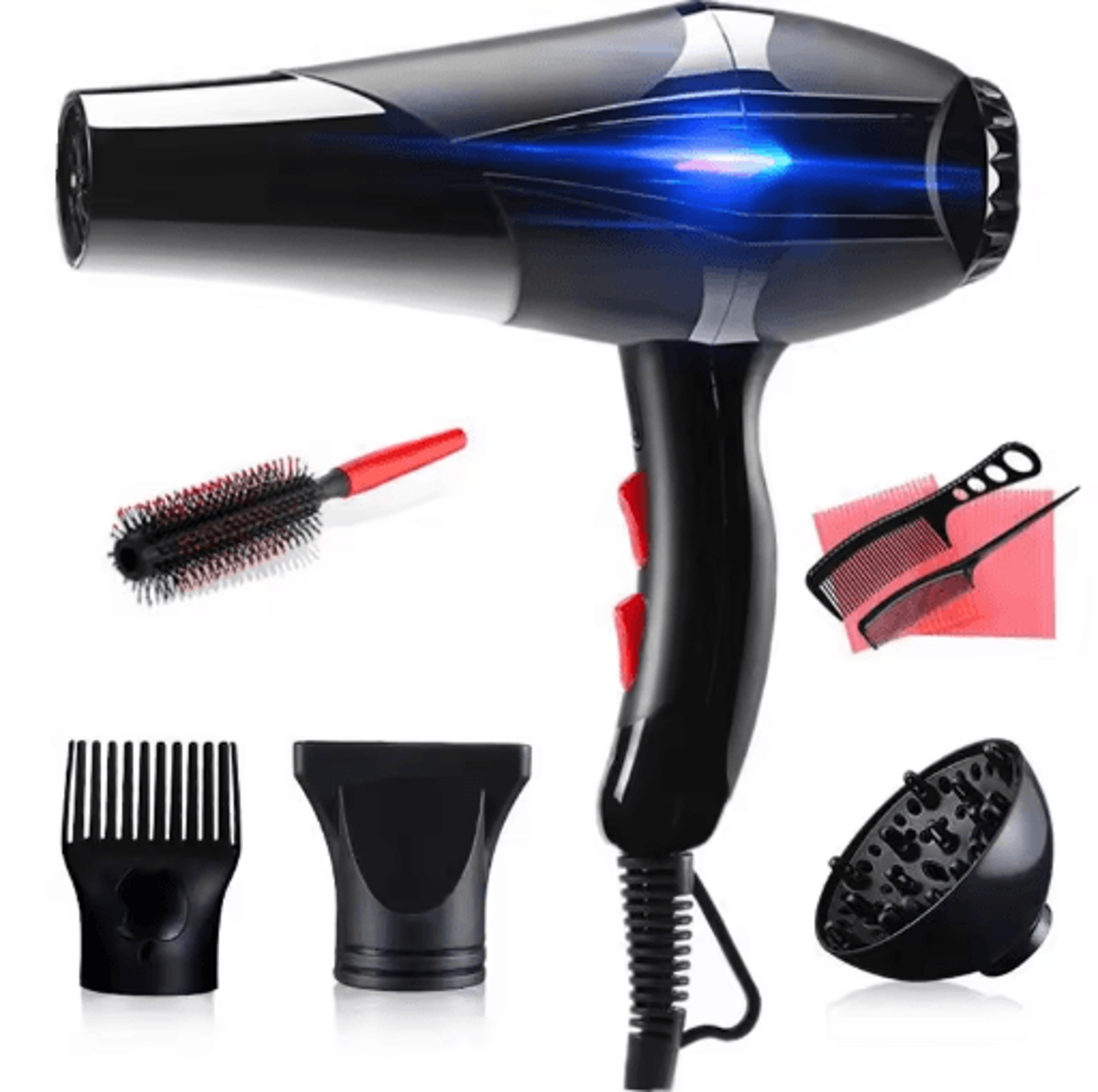 professional 3200w hair dryer – salon hot & cold air quick dry blow dryer