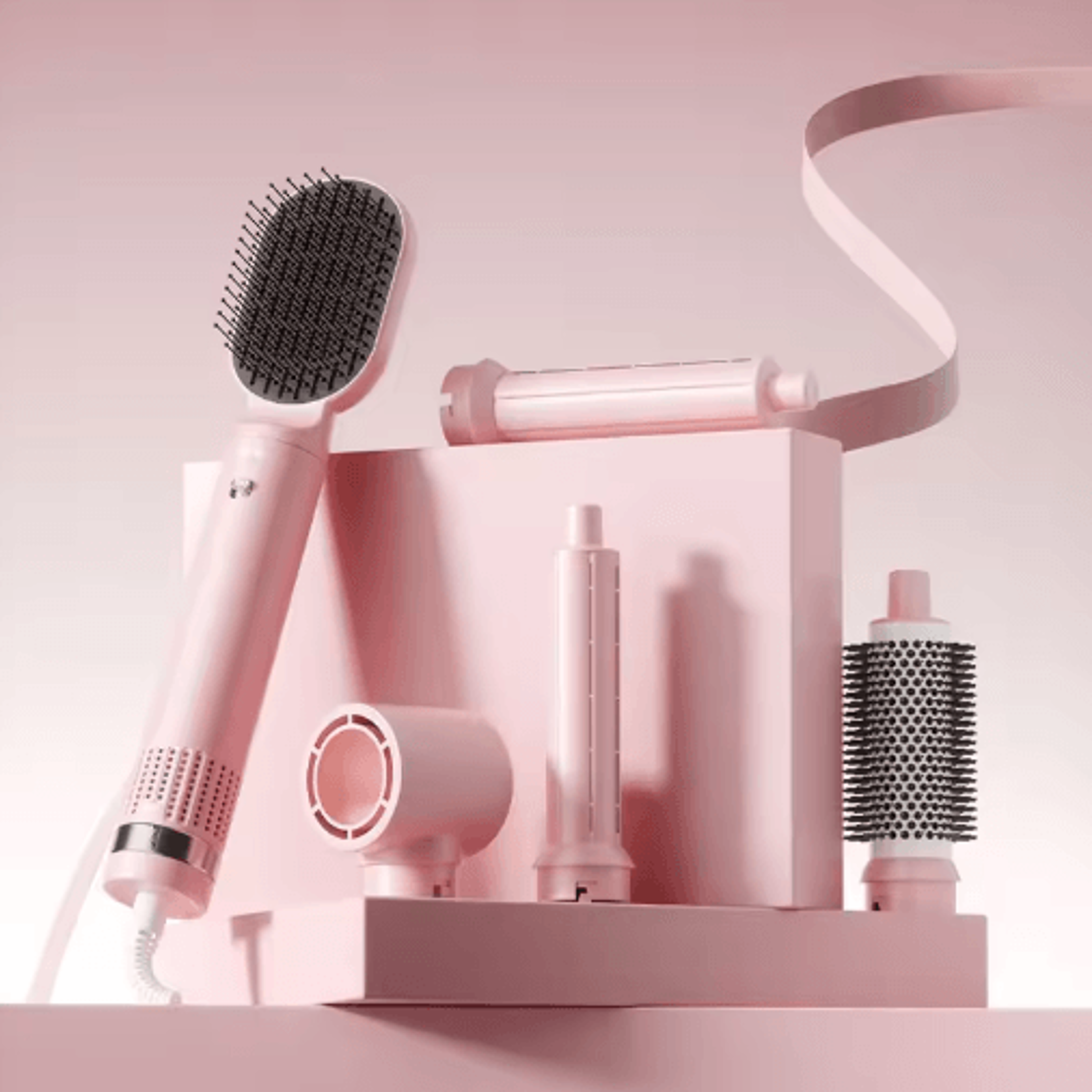 5-in-1 hot air brush – high-speed hair dryer brush & multifunctional hair styler