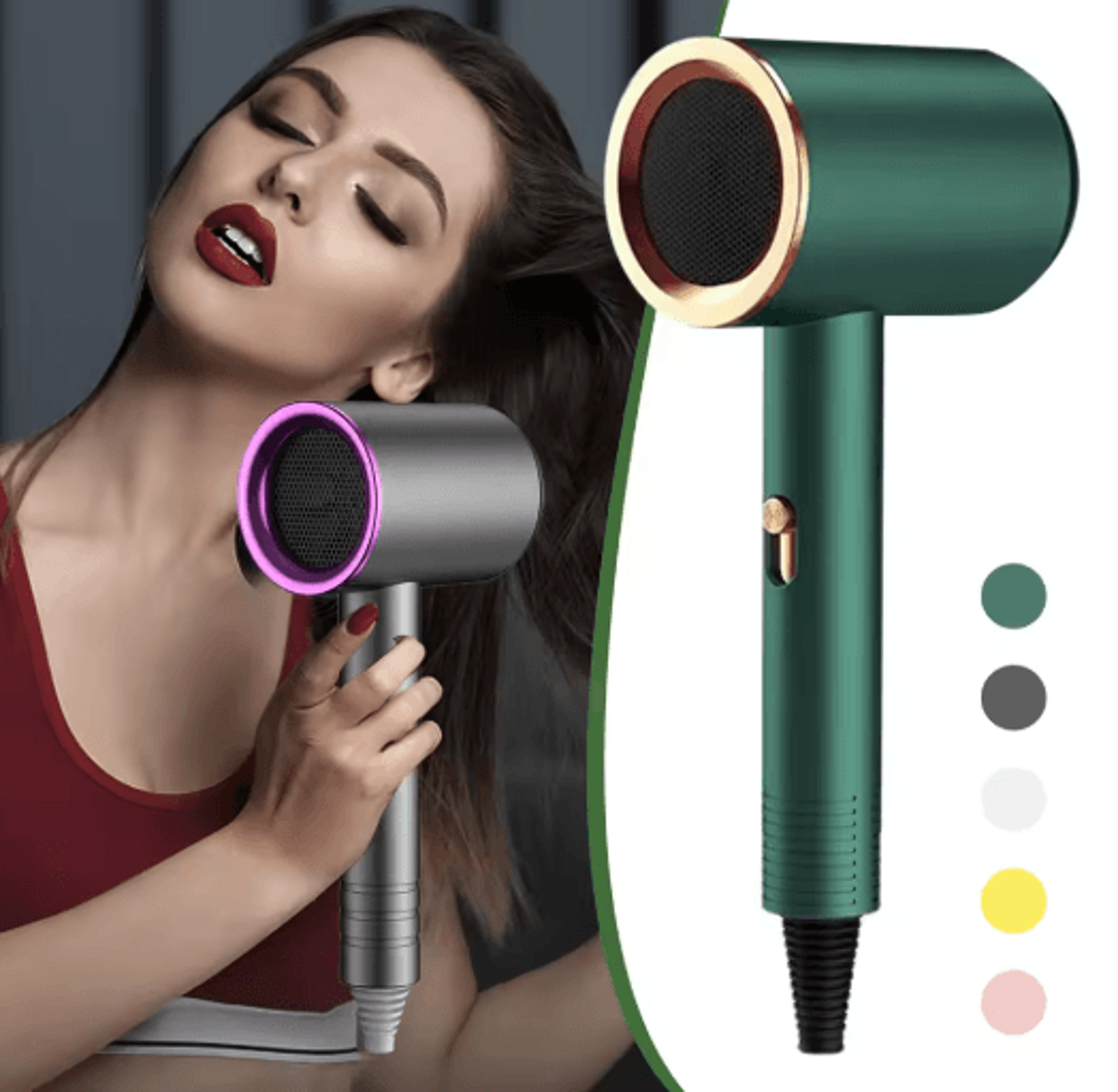 high-speed 800w negative ion hair dryer – ultra quiet professional hair dryer