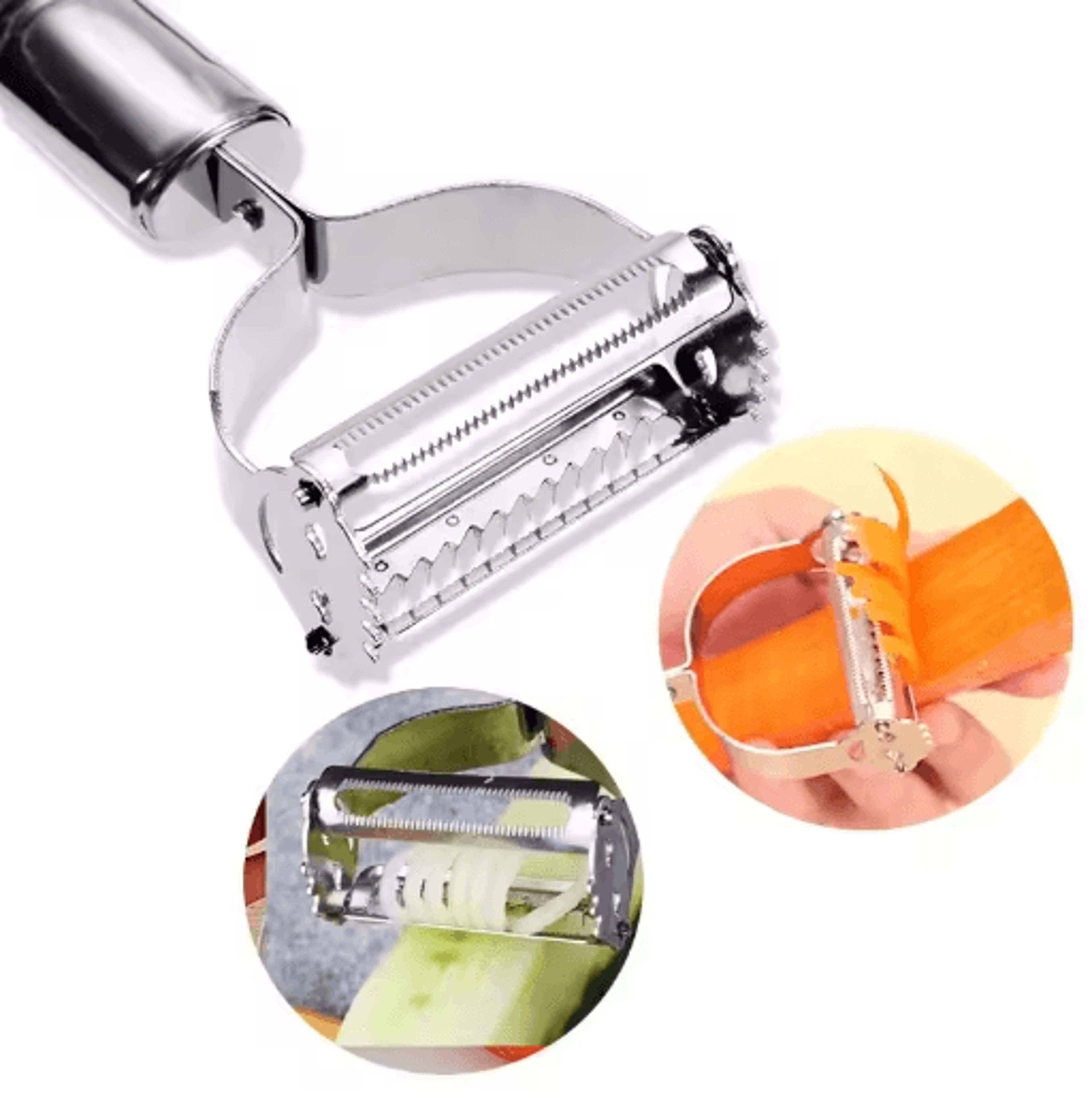 stainless steel julienne peeler & vegetable slicer for fruits and vegetables