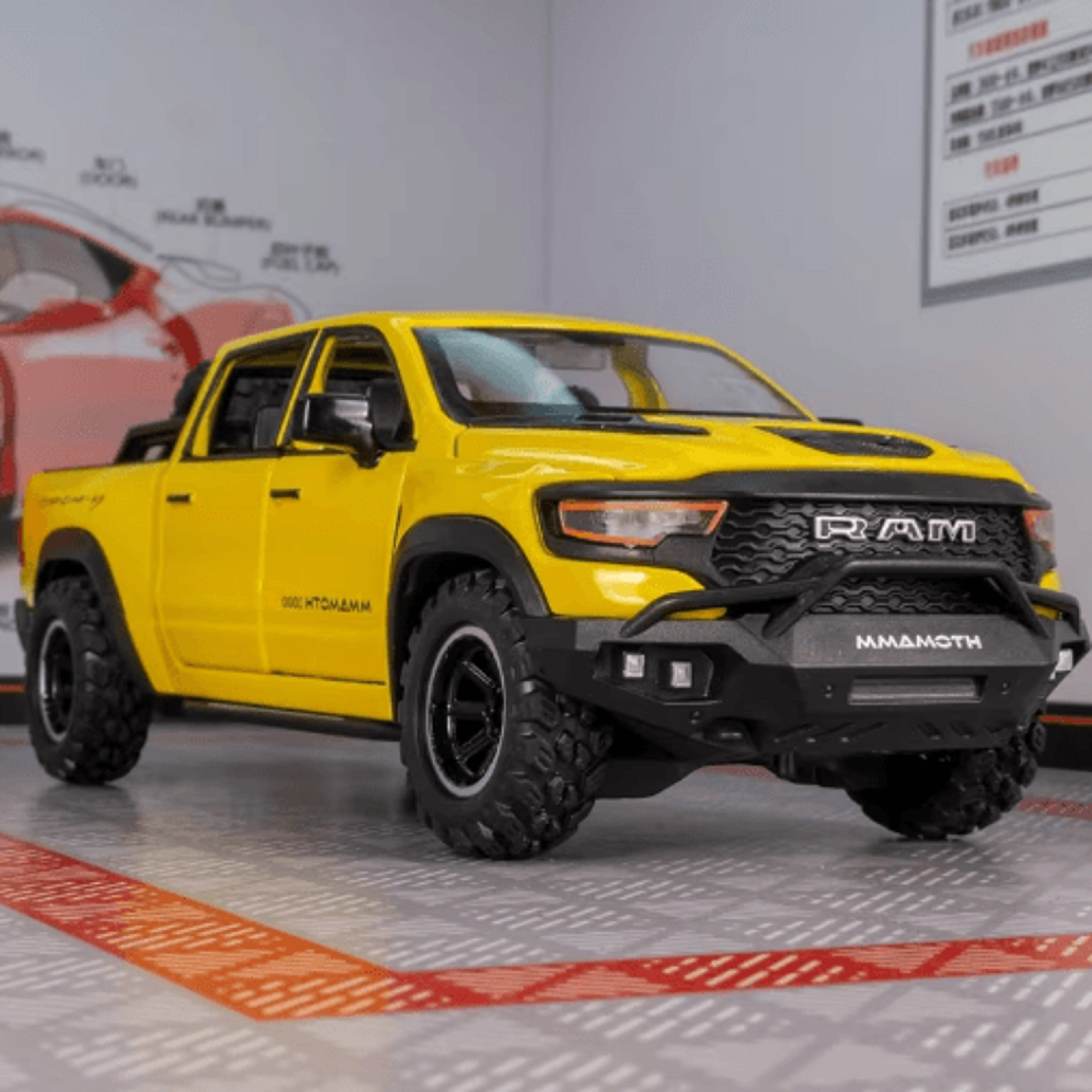 dodge ram 1000 trx mammoth metal diecast truck model