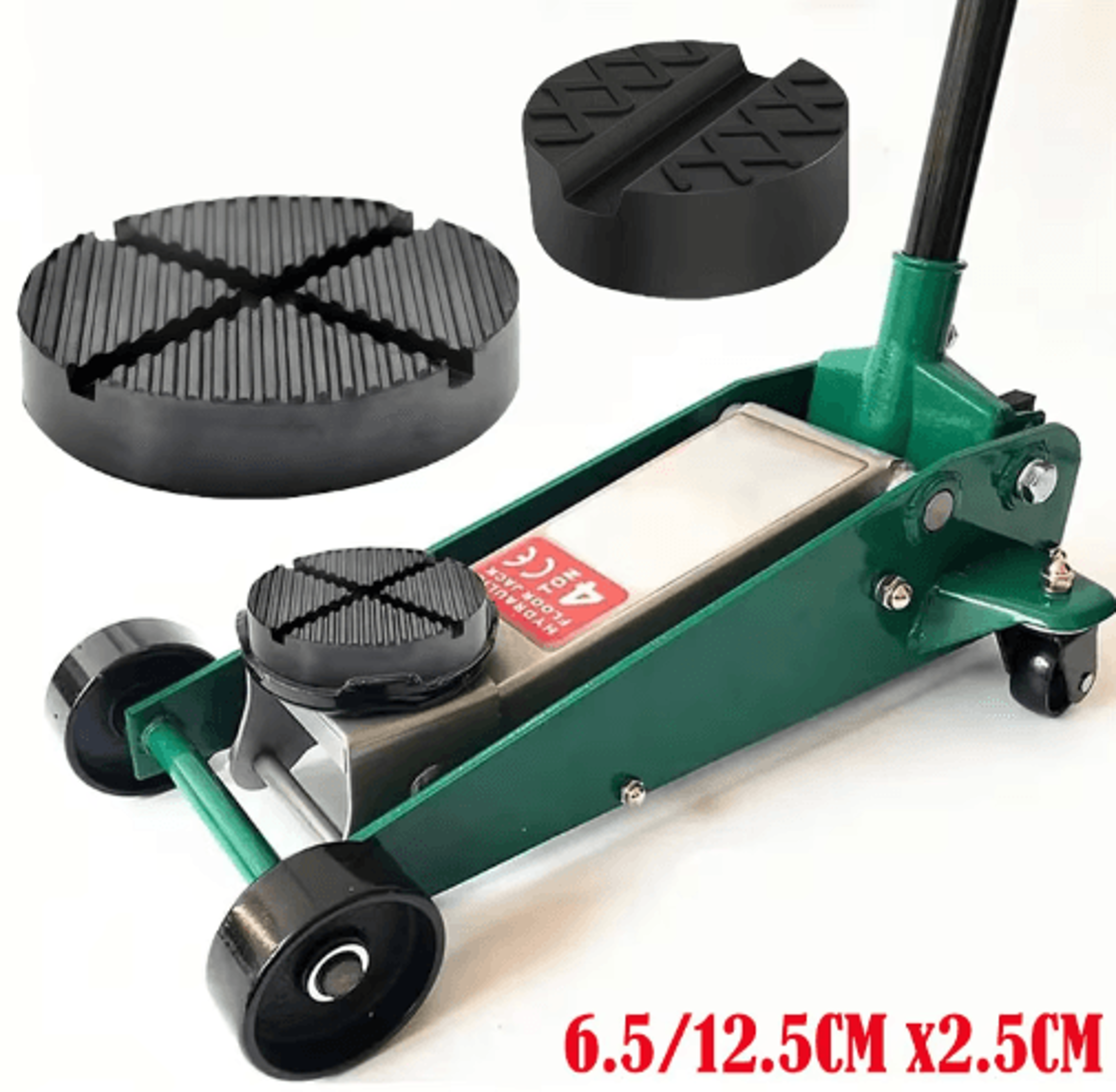 floor slotted rubber car jack pad – pinch weld frame protector adapter