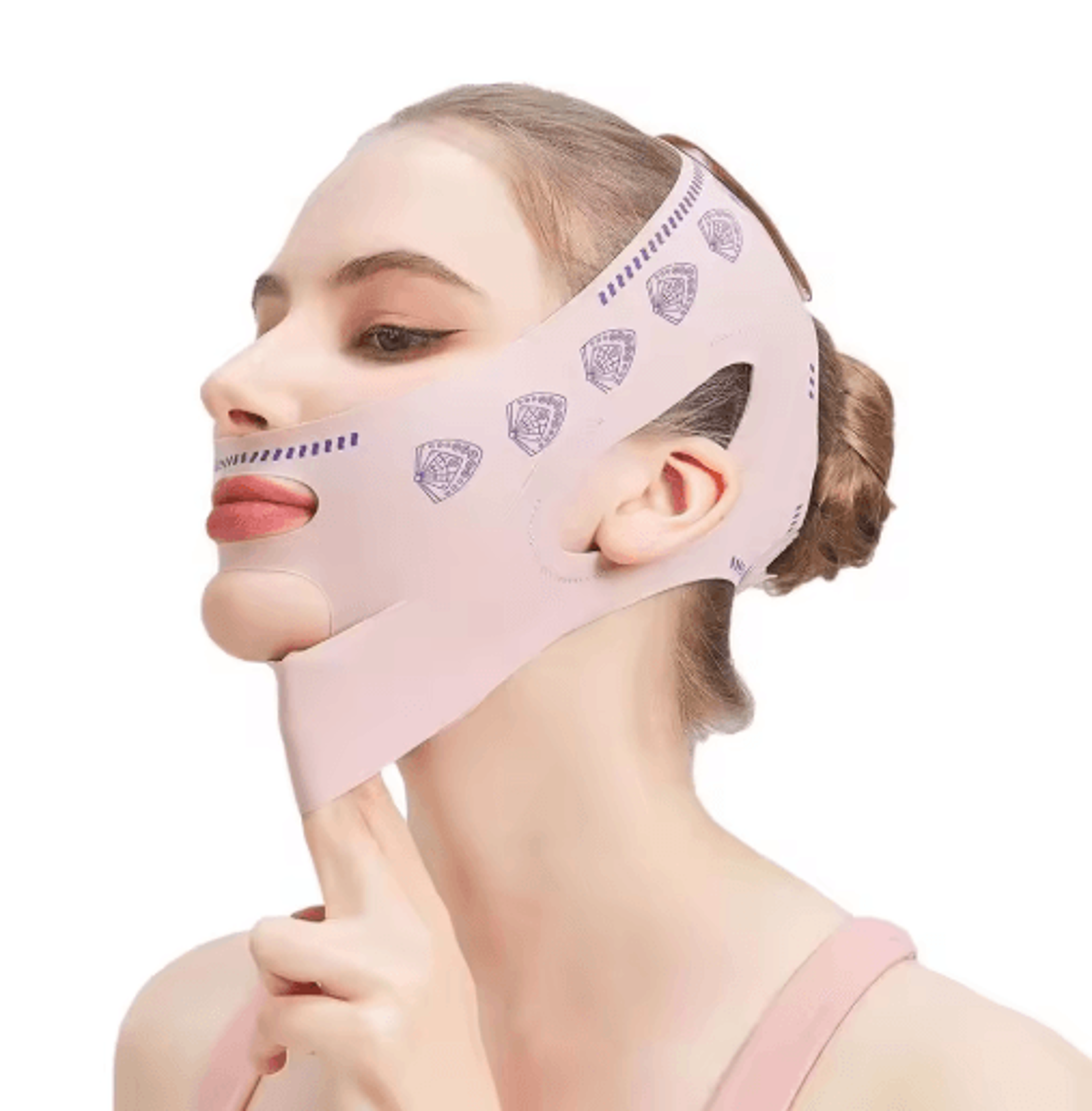 double-layer face slimming band – v line face lifting & chin support strap