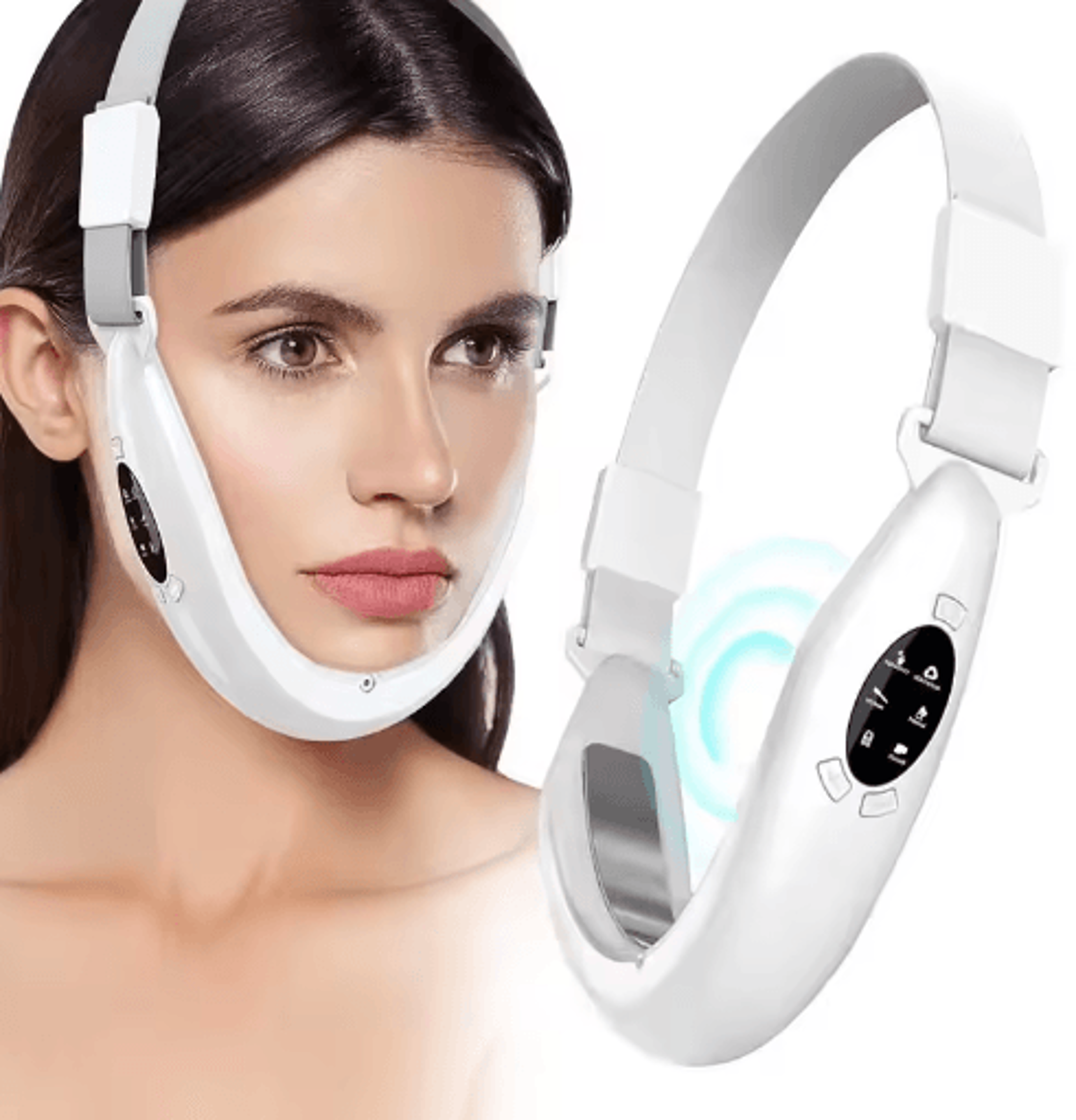 v face lifting device – led photon therapy facial massager with vibration