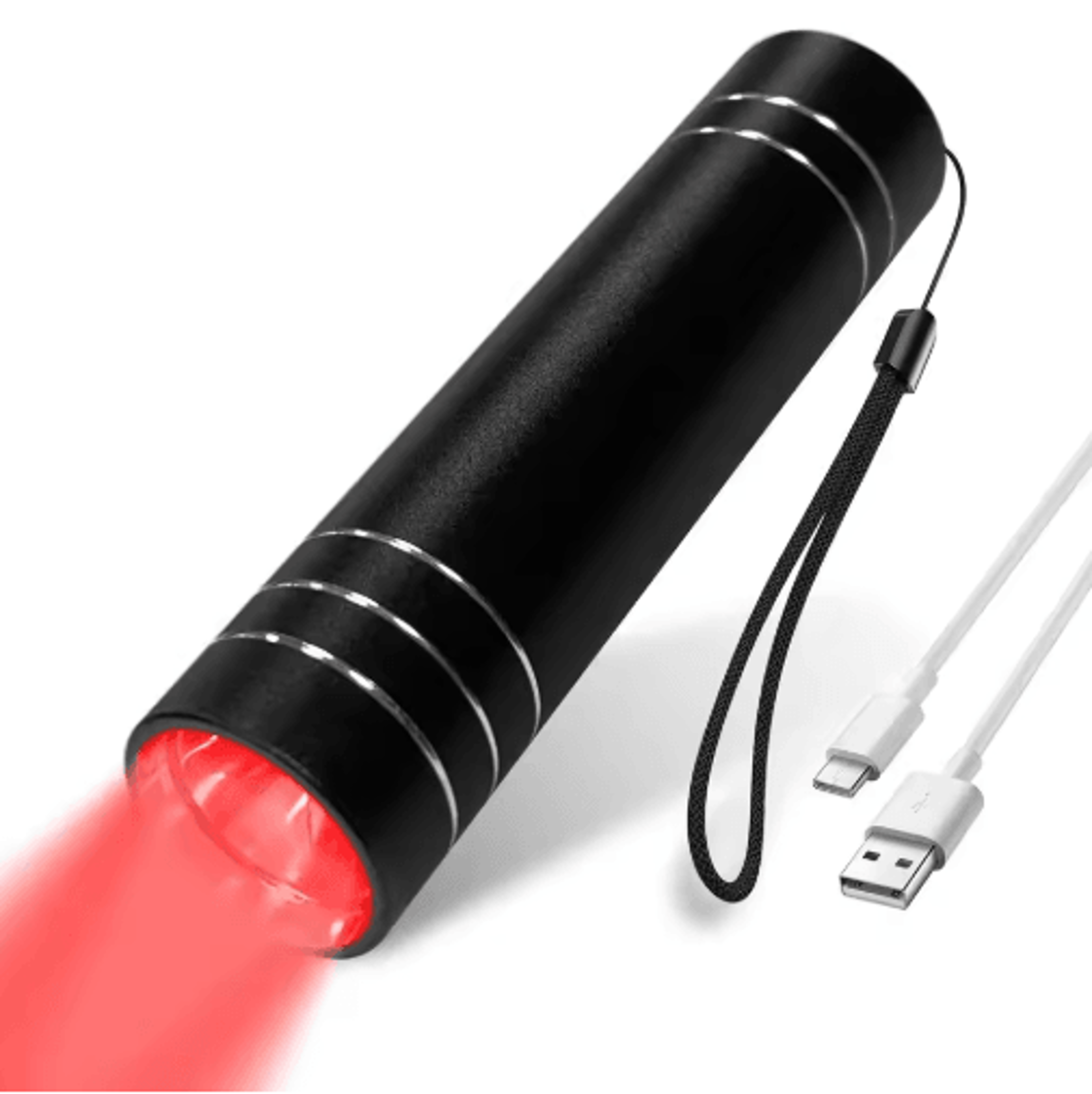 portable red light therapy lamp – 660nm red & 850nm infrared led therapy torch with timer