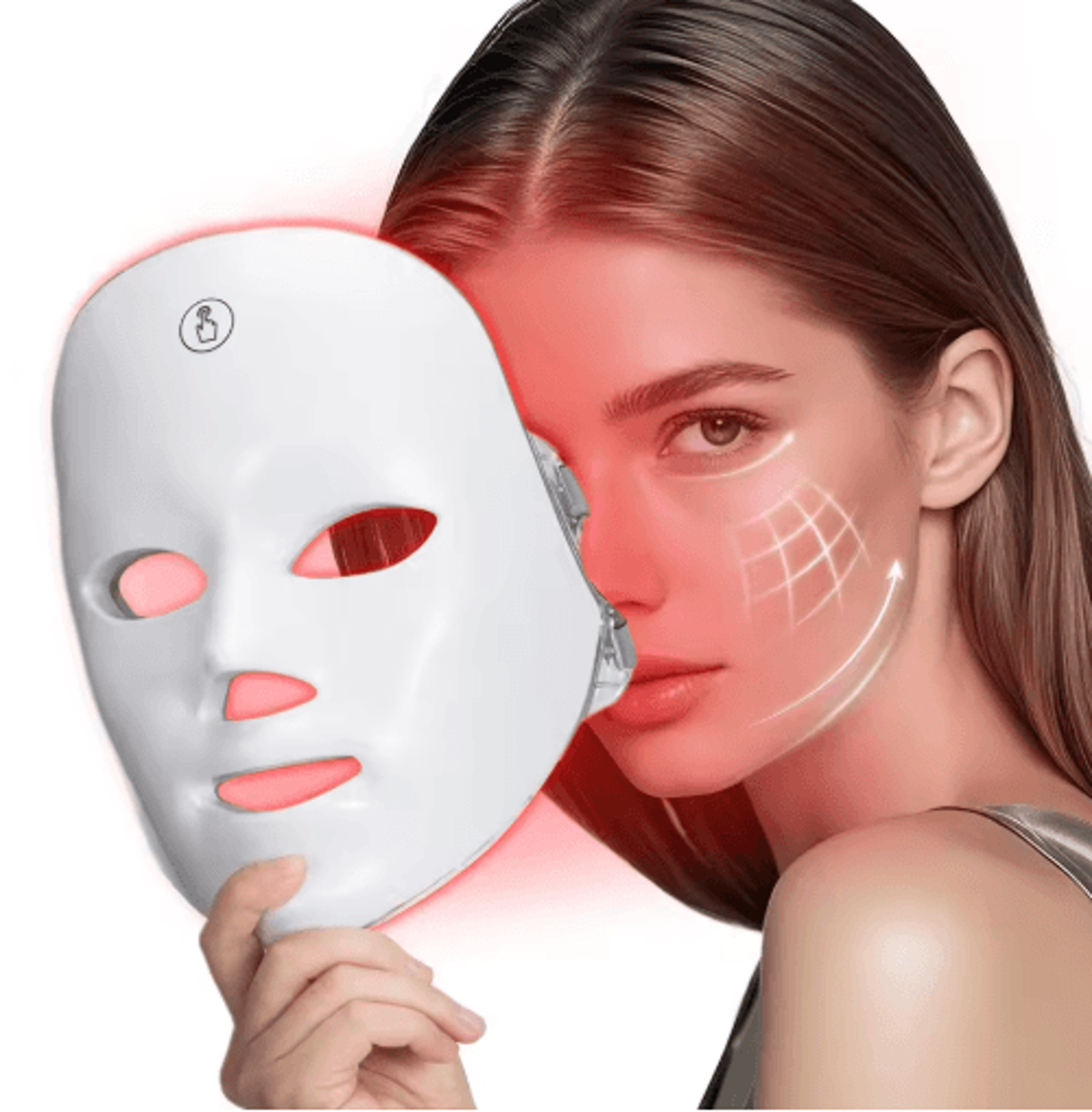7-color wireless led face mask – portable photon beauty mask for at-home skincare
