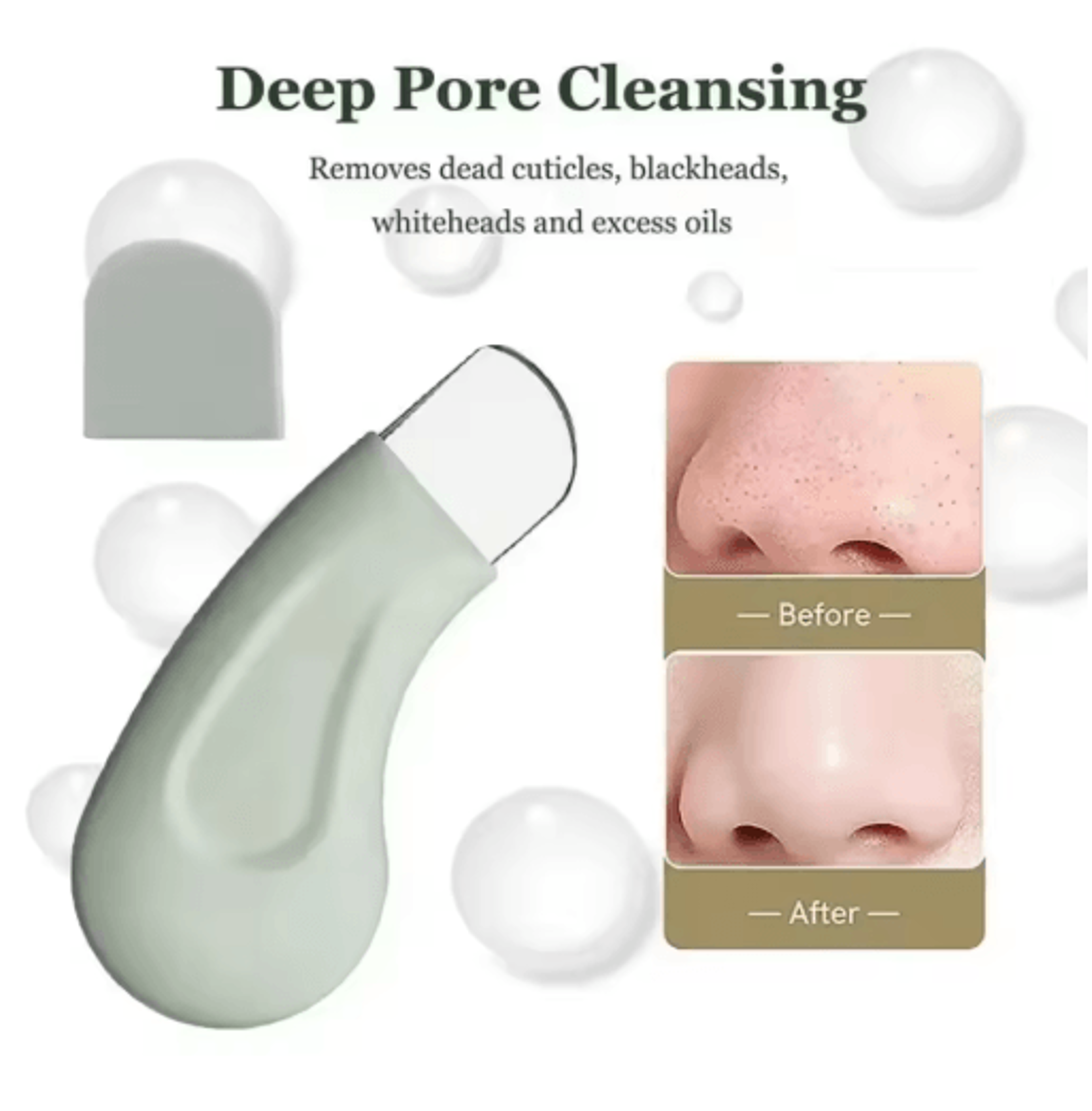 blackhead remover tool for nose & face silicone pore cleaner facial scraper