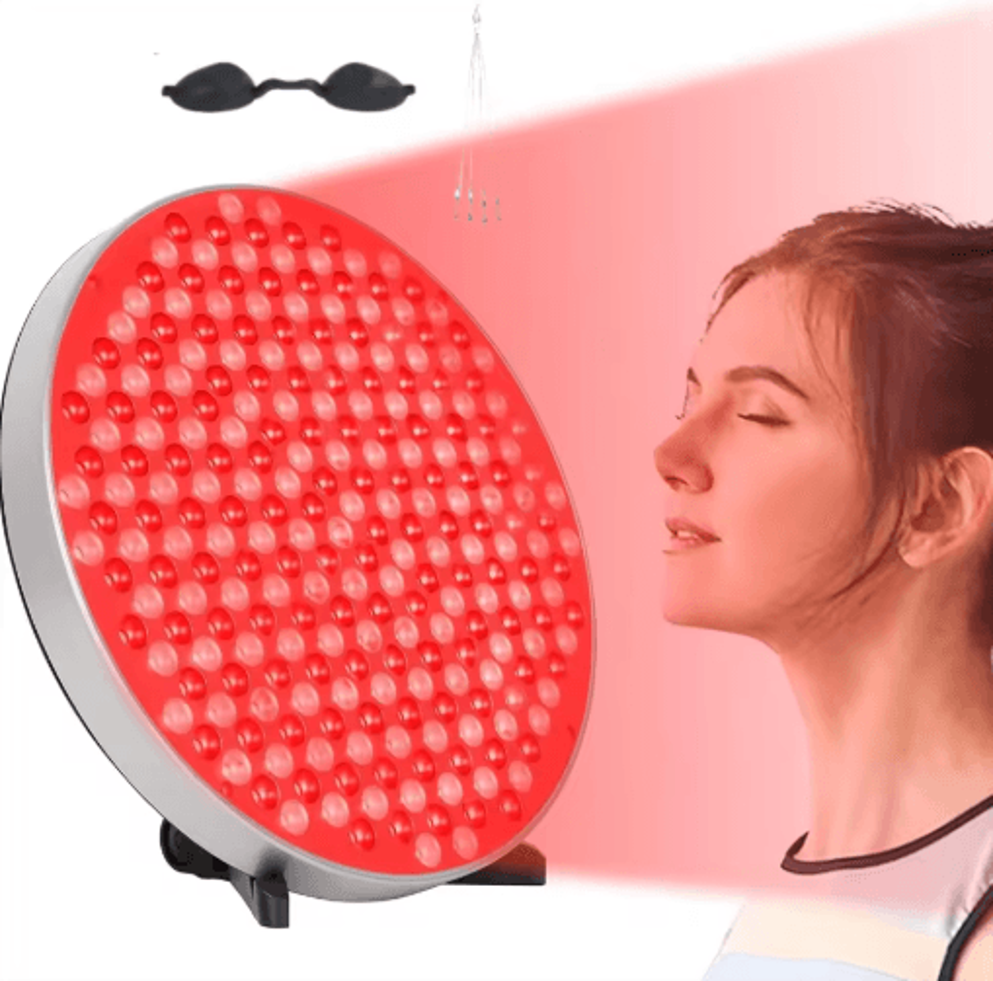 red light therapy lamp with stand – 660nm & 850nm near infrared led light panel