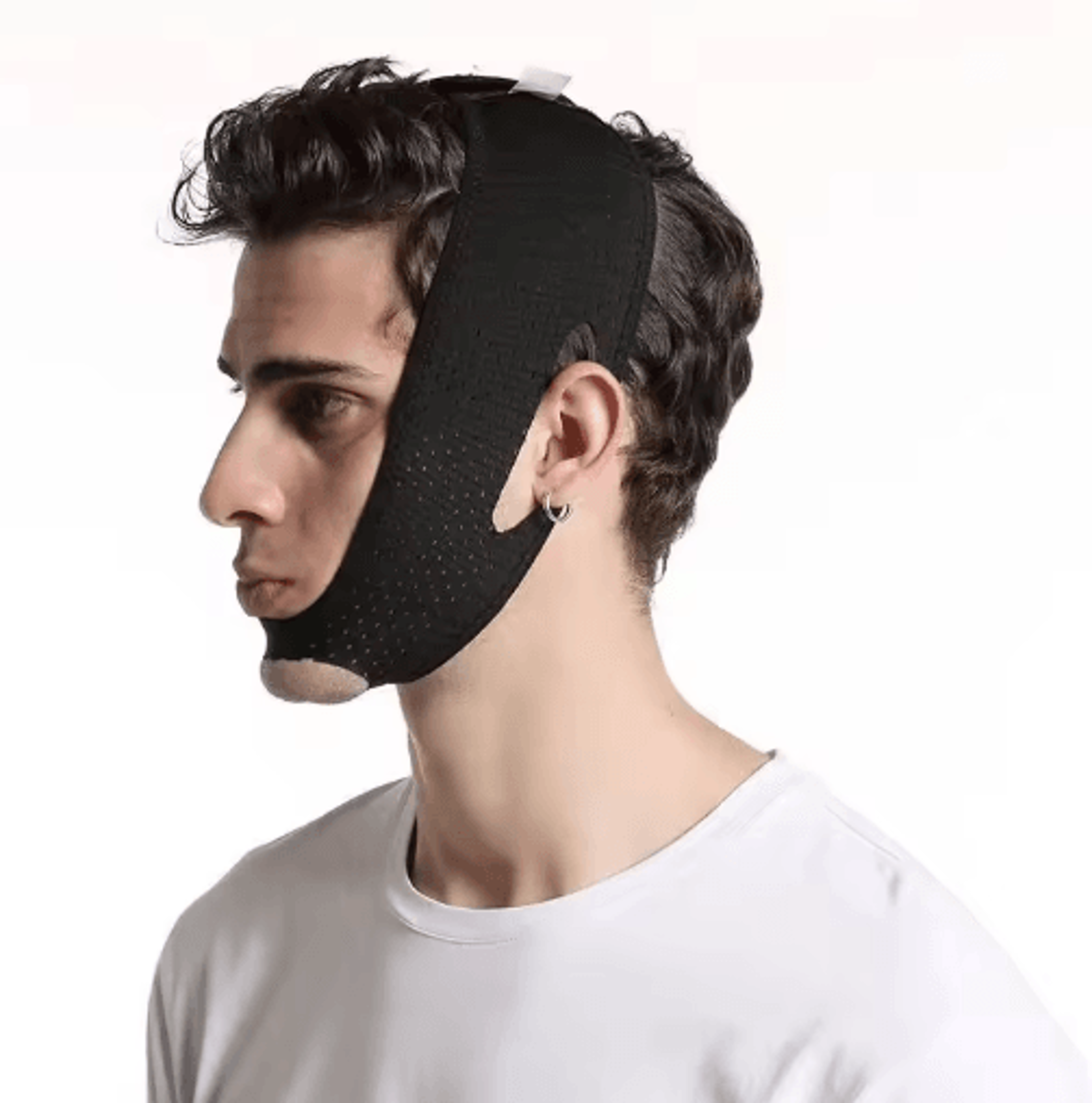 v face shaper lift massager – adjustable jawline support & double chin slimming band