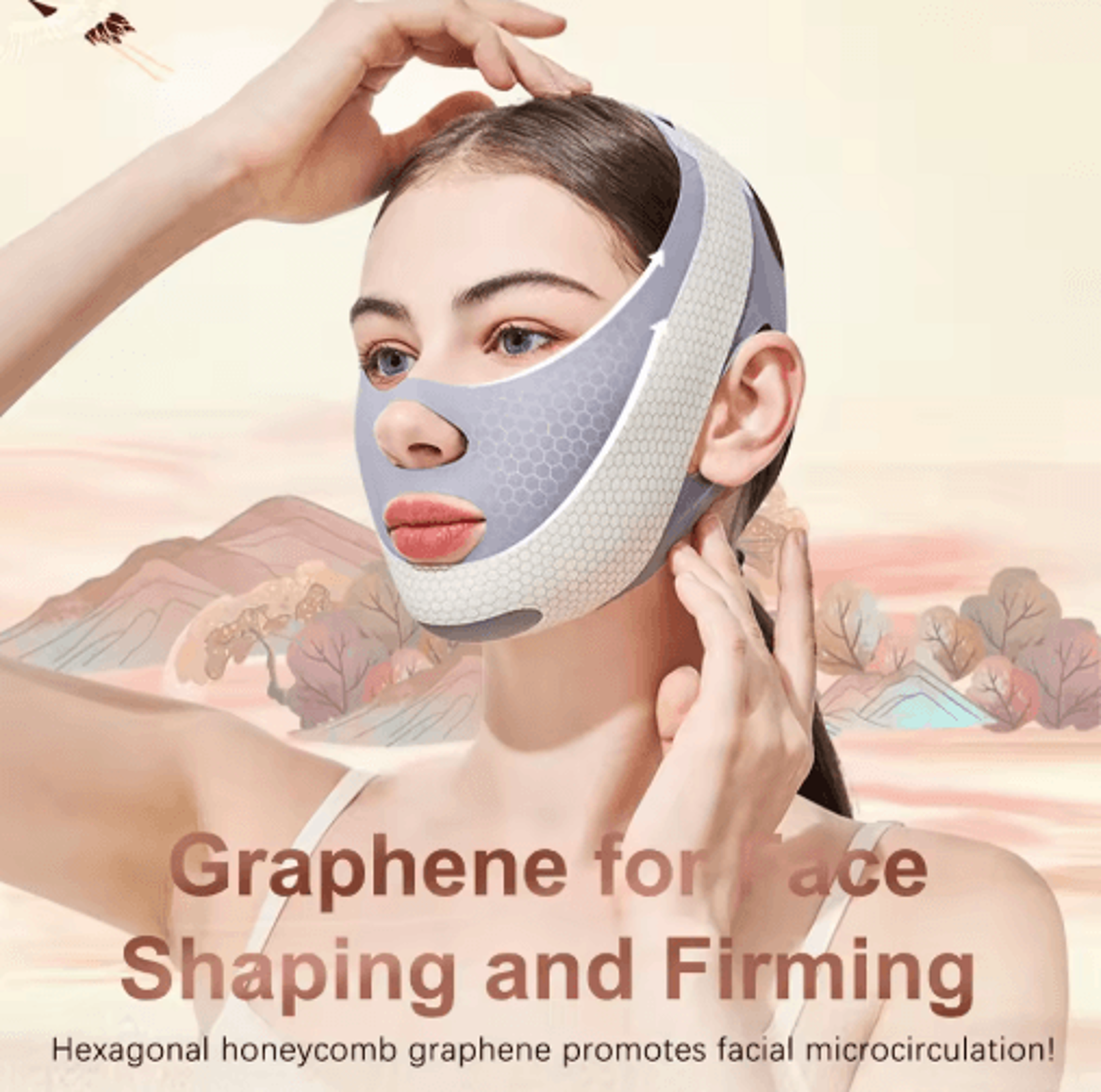 v line face shaper band – adjustable face lifting belt for jawline & chin support