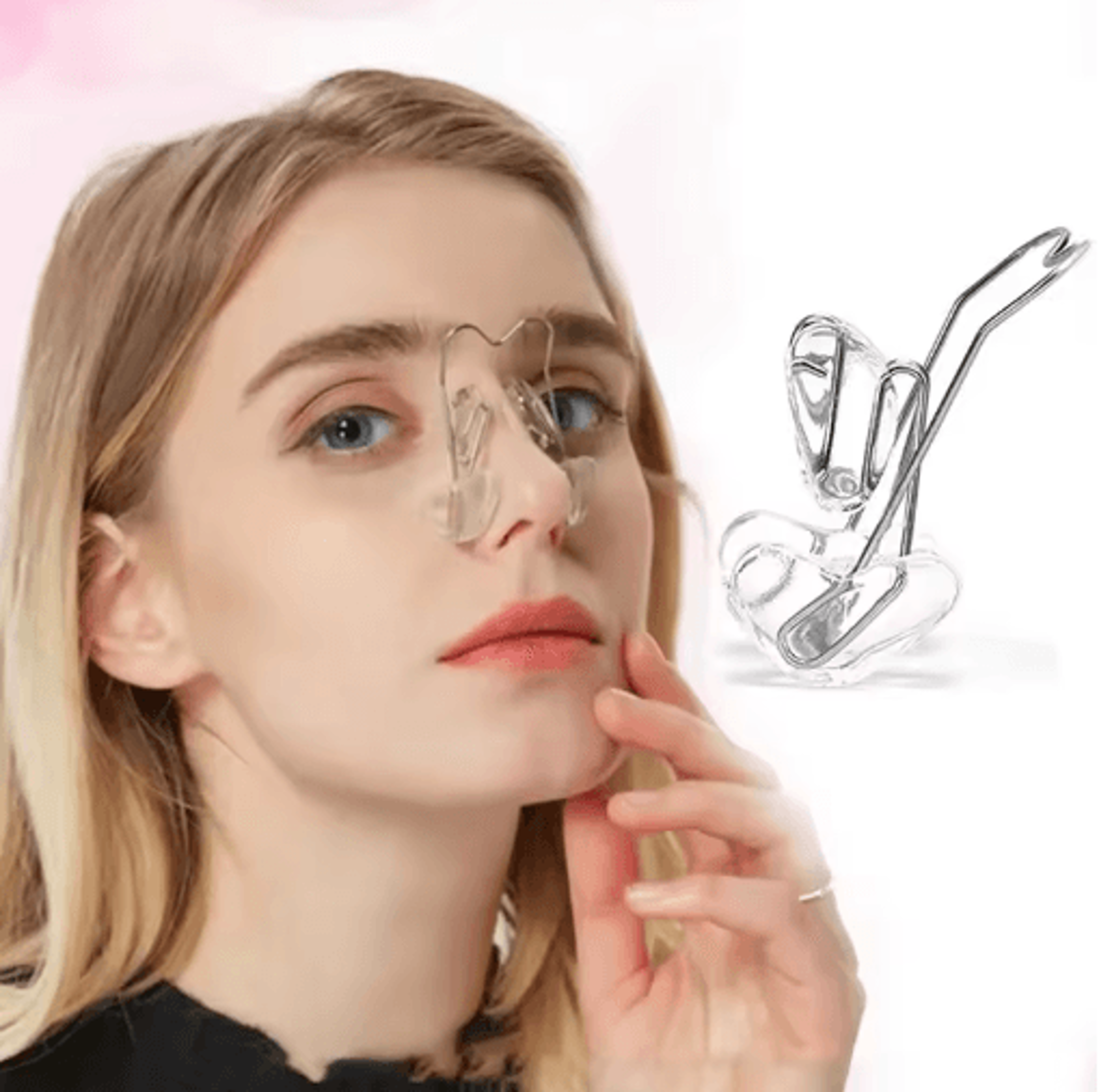 3d nose shaper clip – u-shaped nose bridge beauty clip for comfortable daily wear