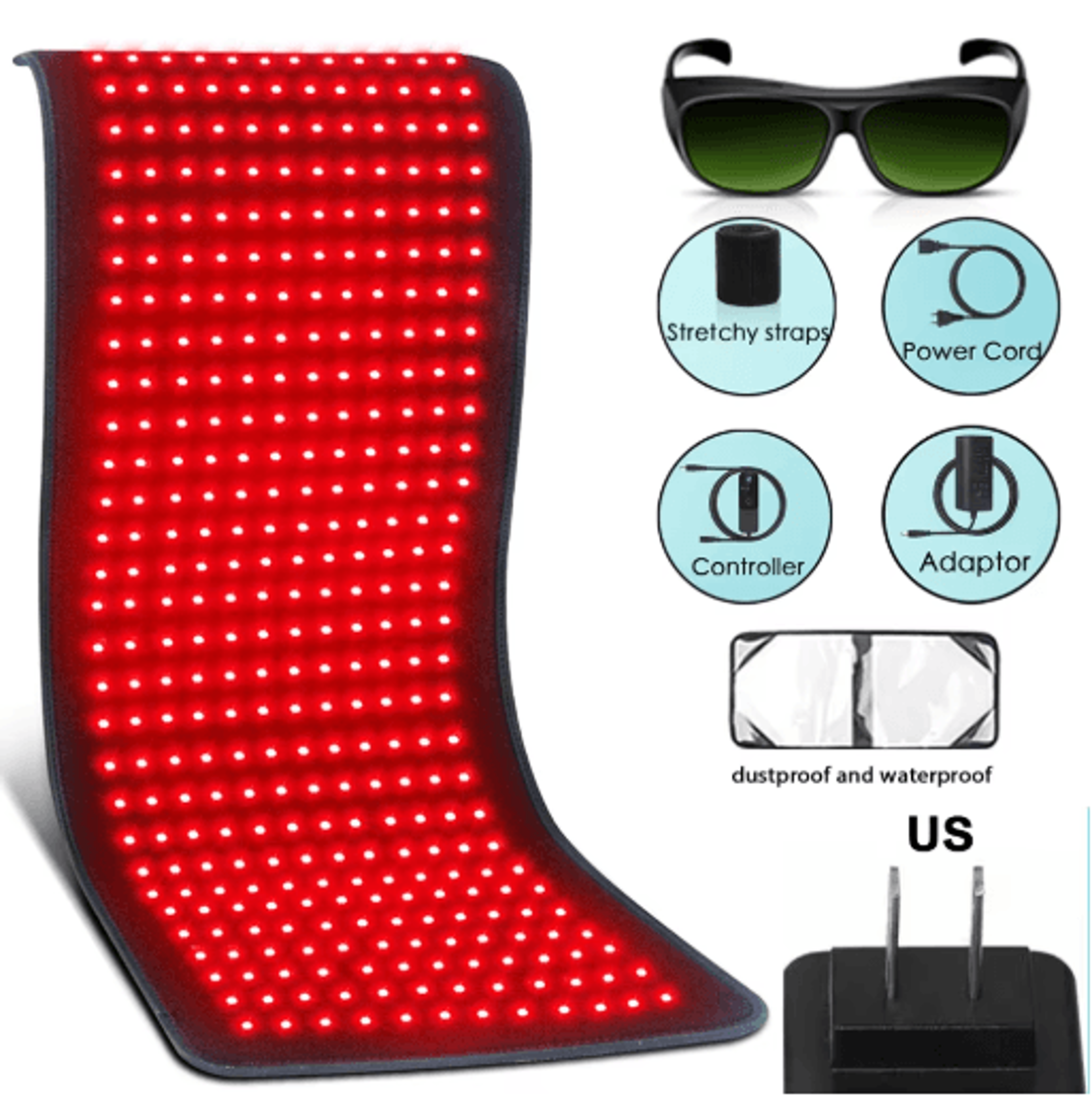 red light therapy heating pad – infrared led heating cushion for comfortable body care