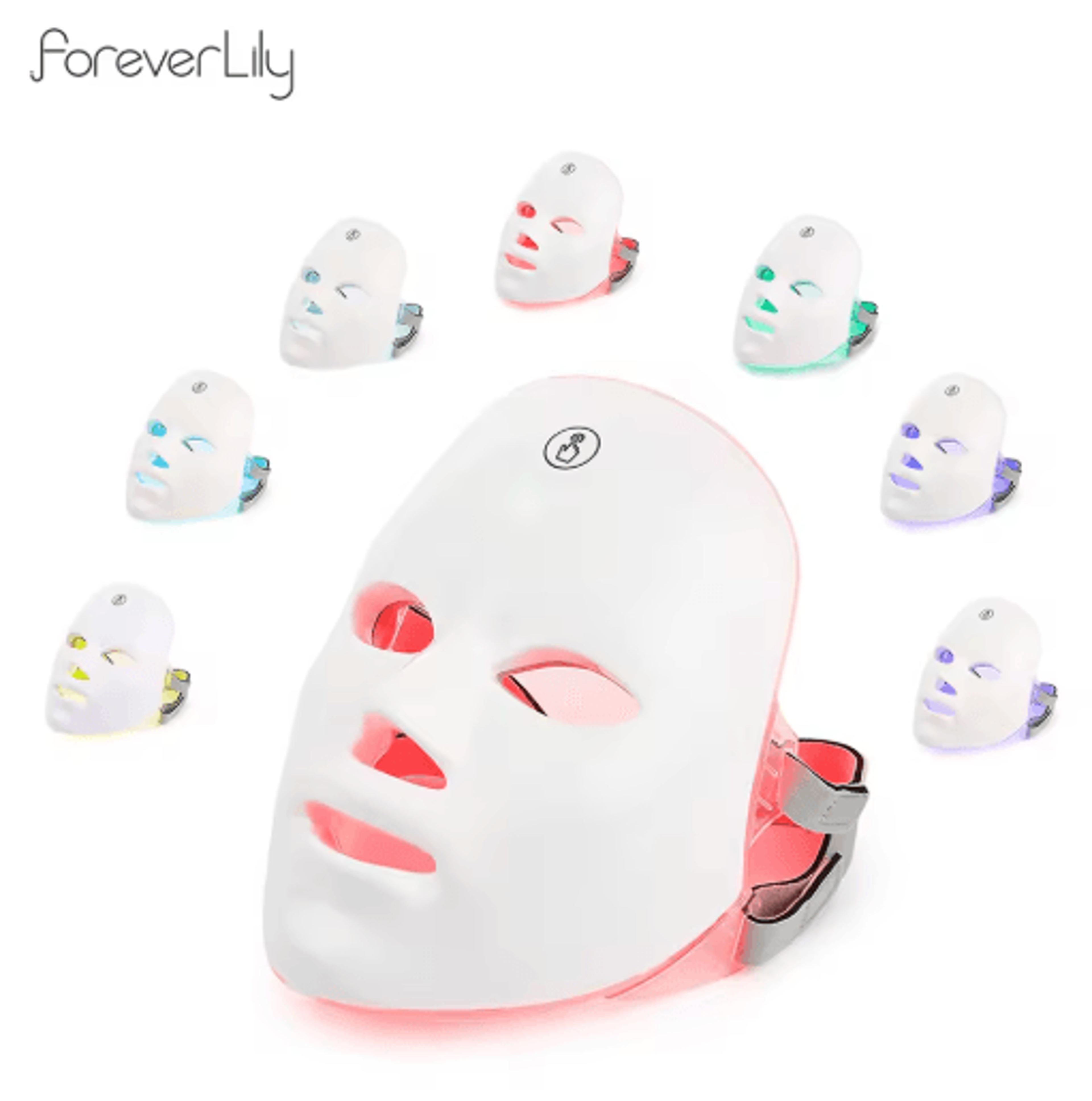 7-color led photon facial mask – wireless led light therapy beauty mask for home skincare