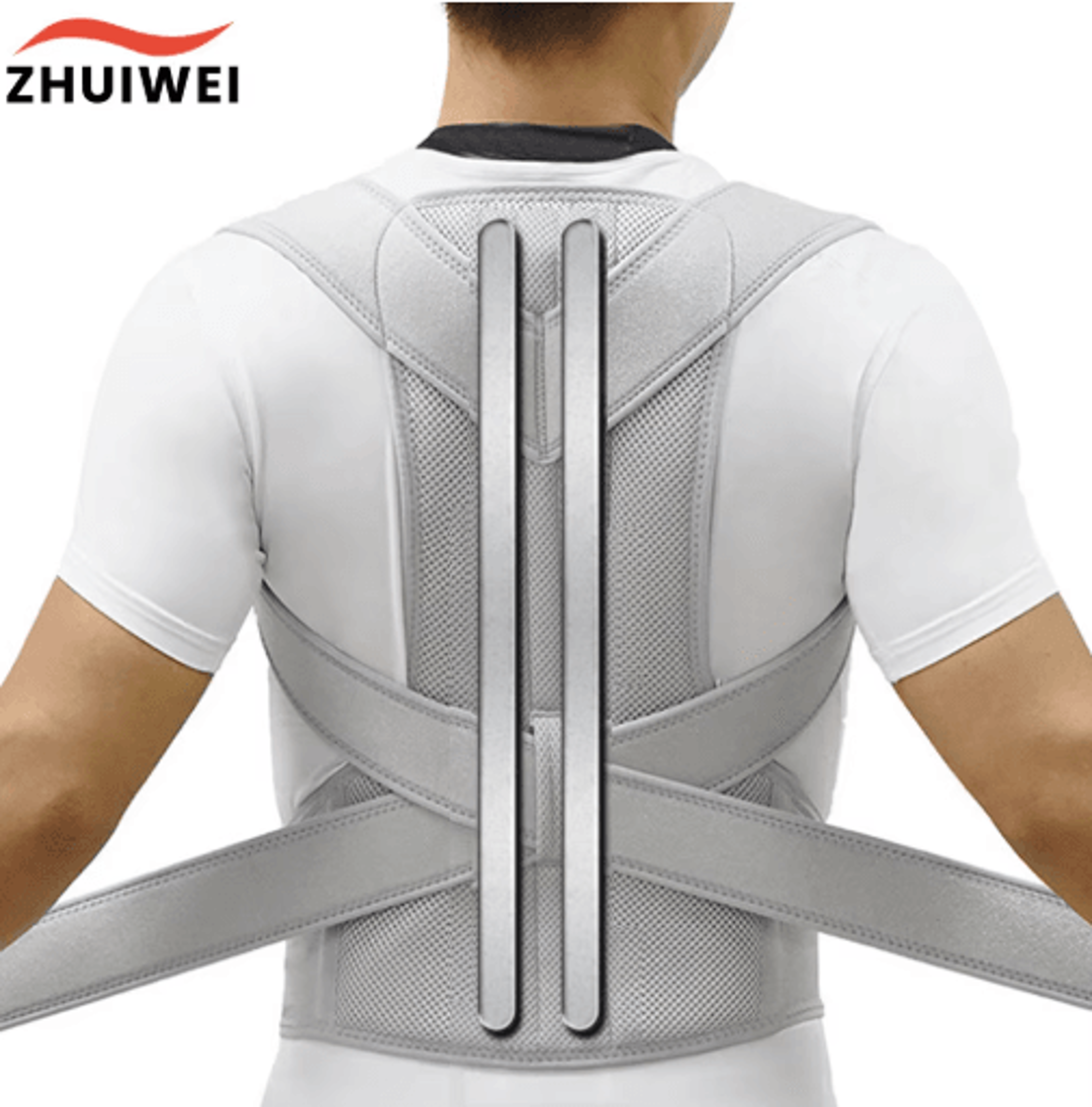 adjustable upper back posture corrector – clavicle & shoulder support brace