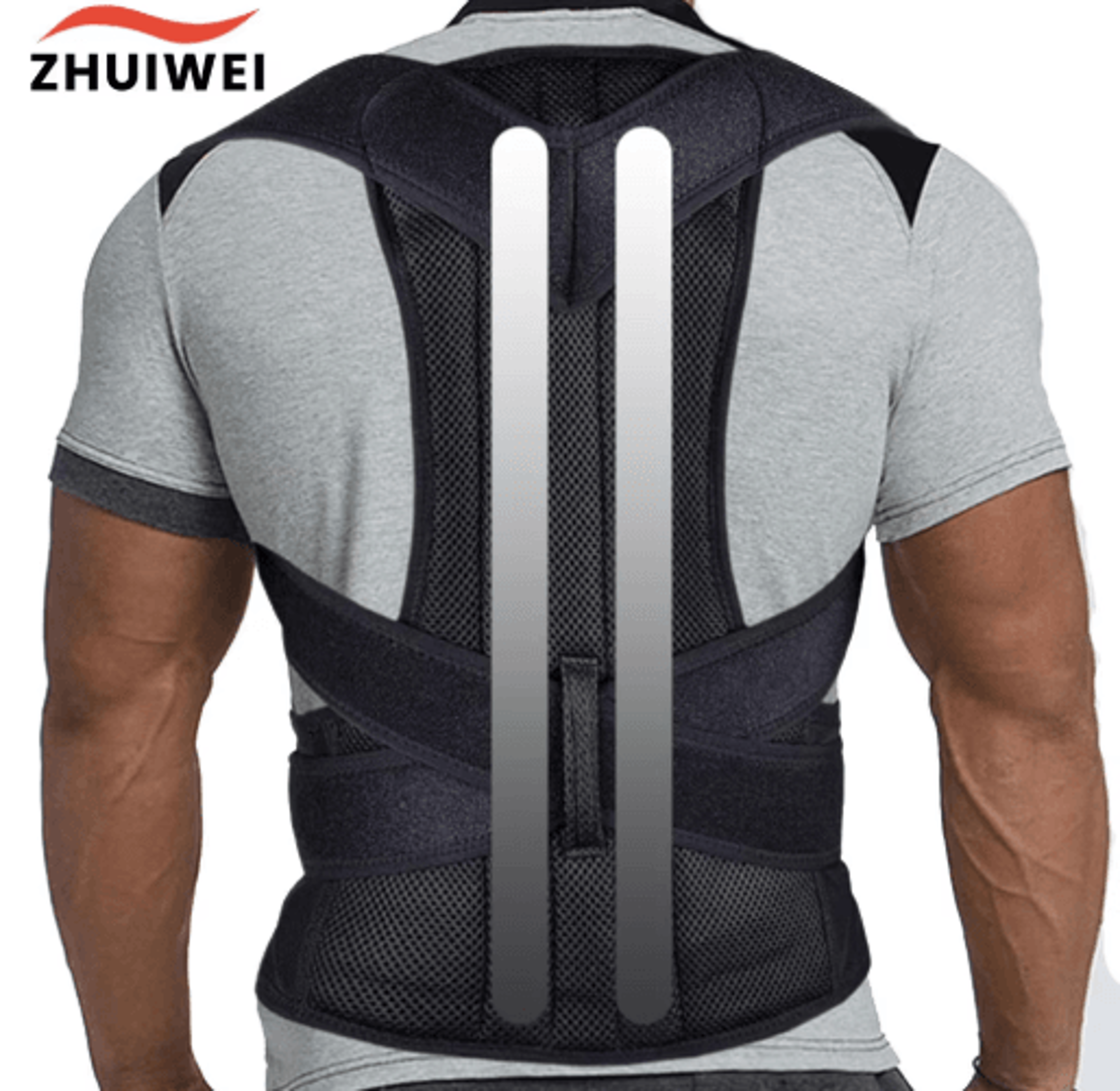 adjustable scoliosis posture corrector – back brace with lumbar support