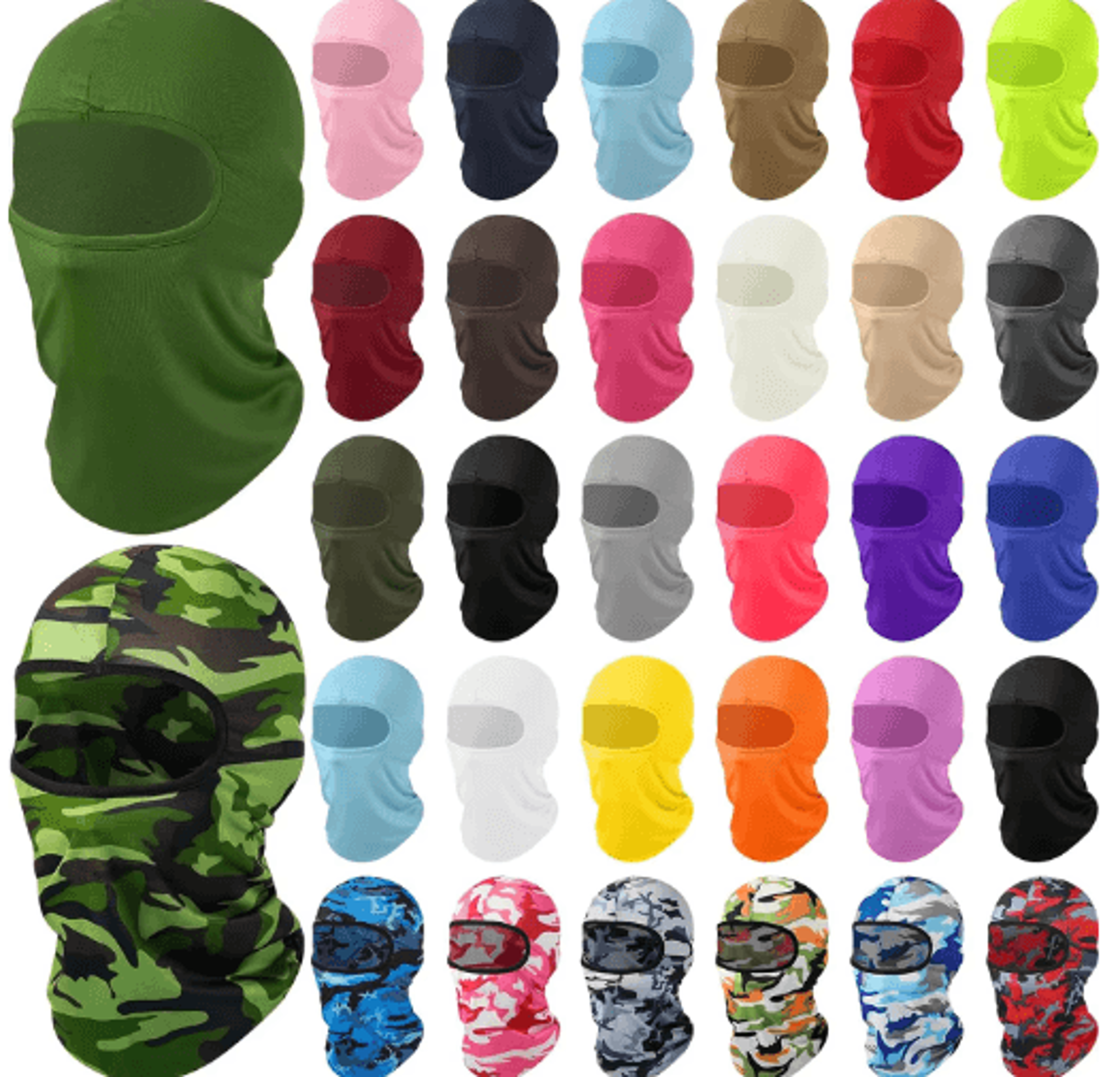 balaclava ski mask – uv protection cycling face mask & helmet liner for men & women
