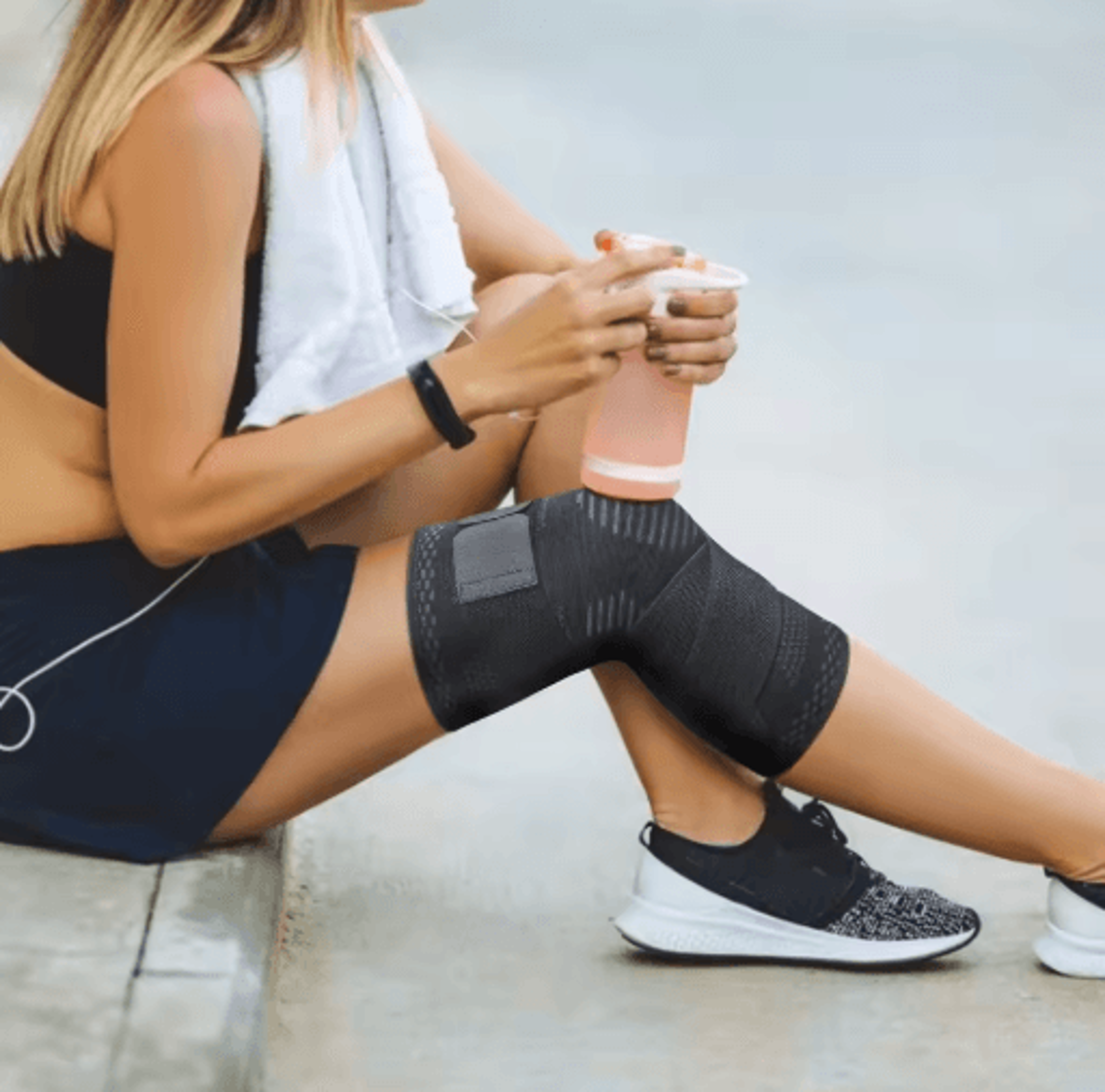 1pc compression knee brace with adjustable support bandage