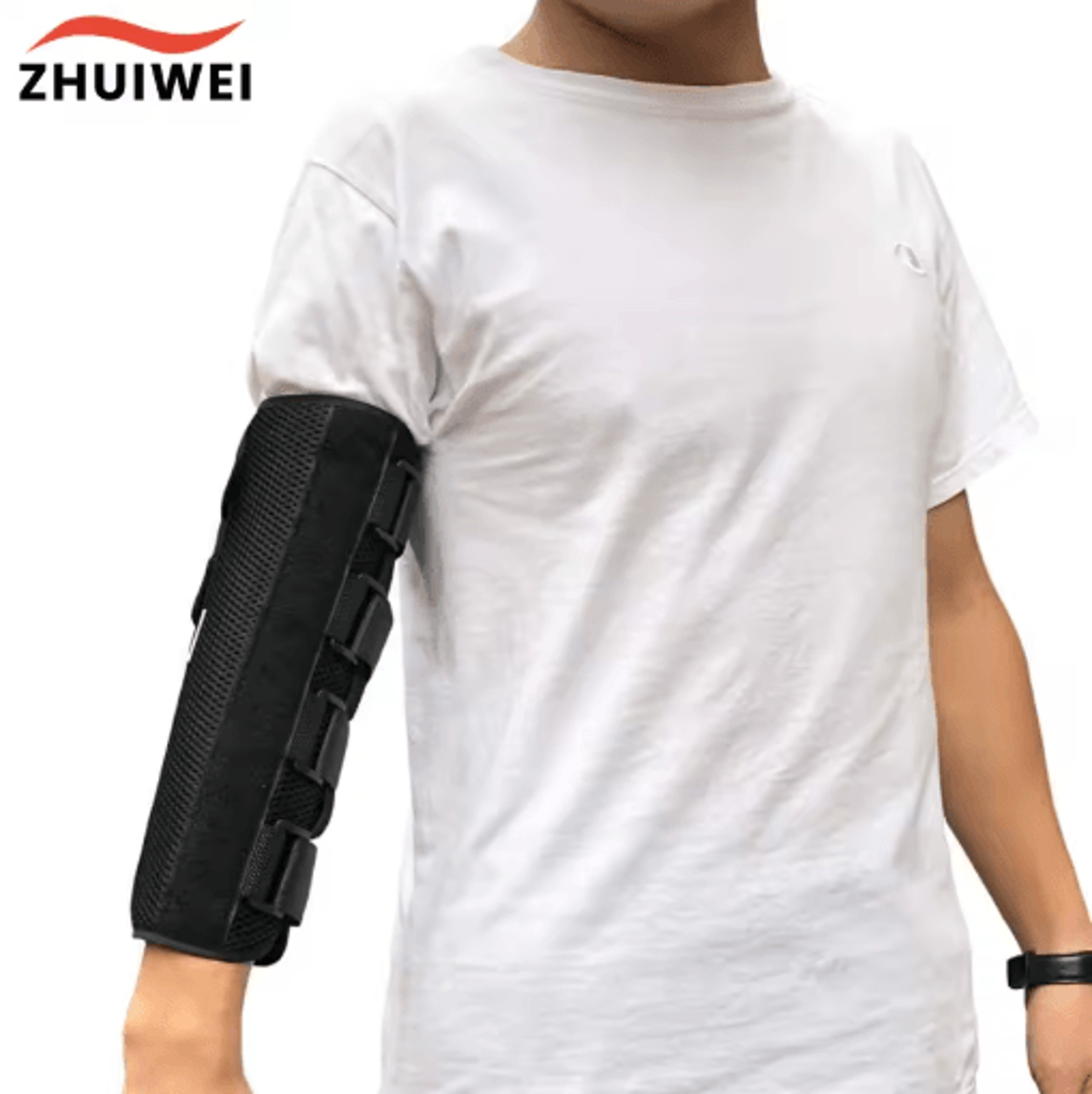 elbow brace splint immobilizer – adjustable nighttime elbow support for men & women