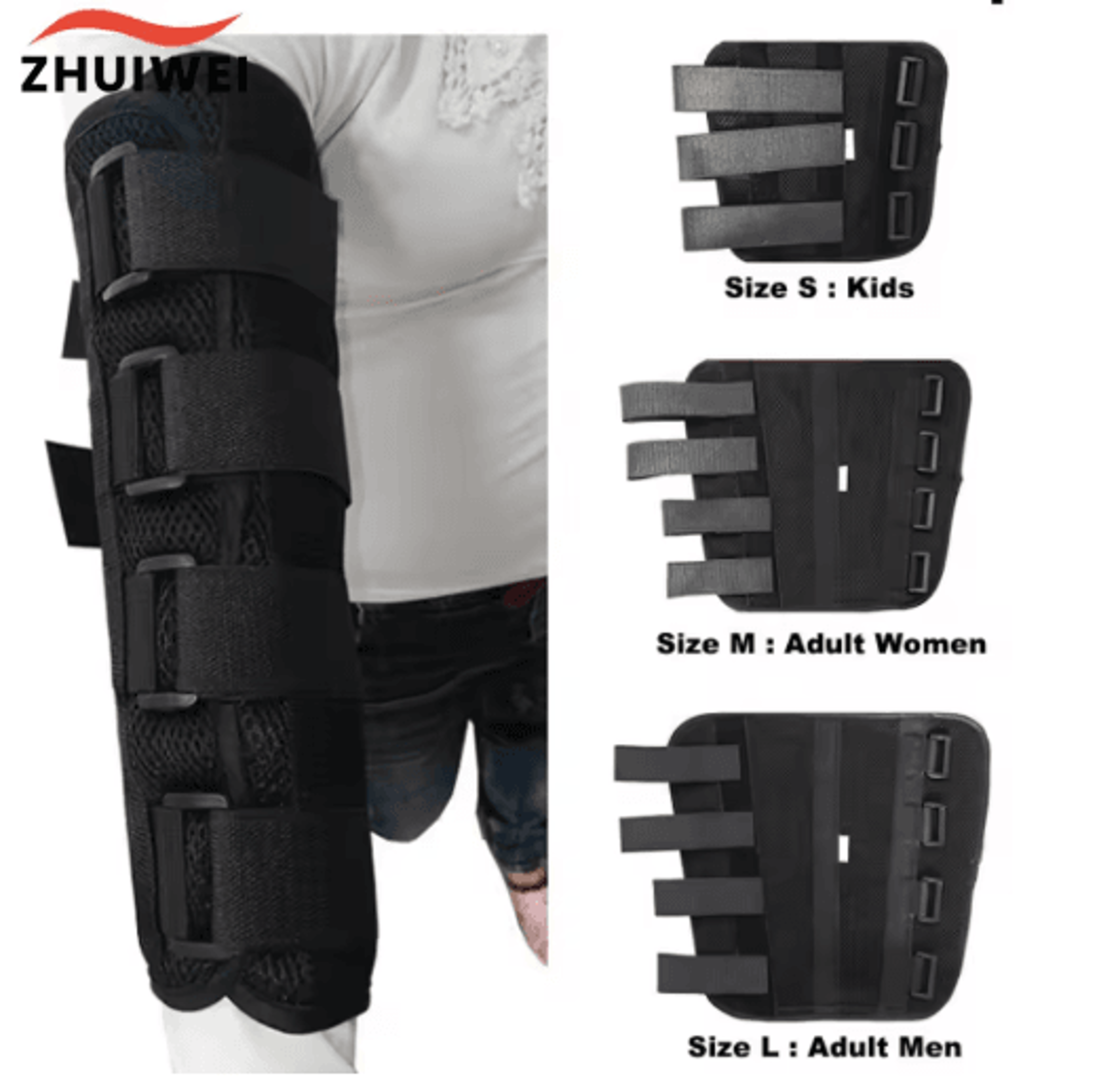 adjustable elbow brace splint – nighttime elbow immobilizer & stabilizer support