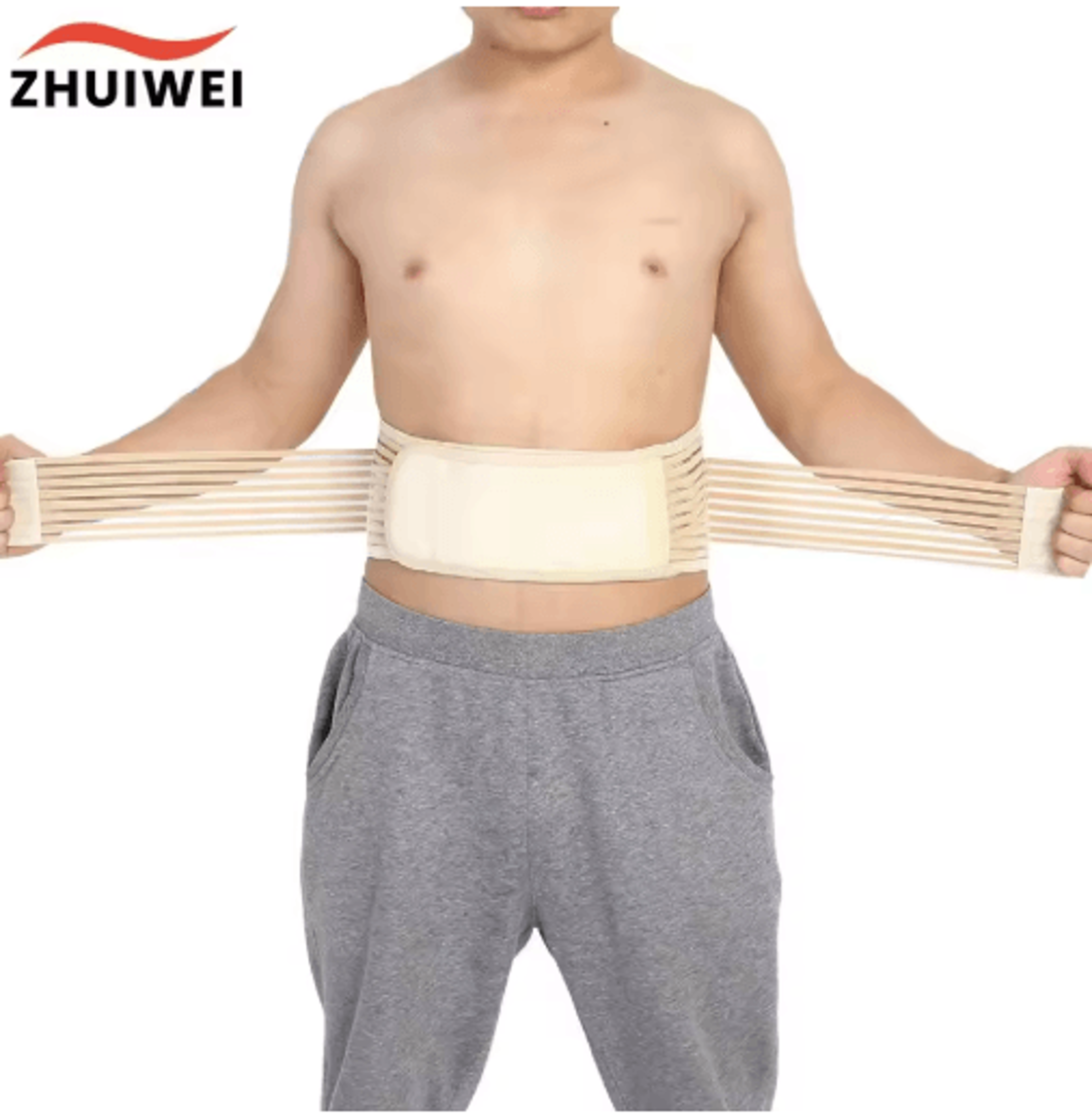 self-heating lumbar back support belt – adjustable waist brace for everyday comfort