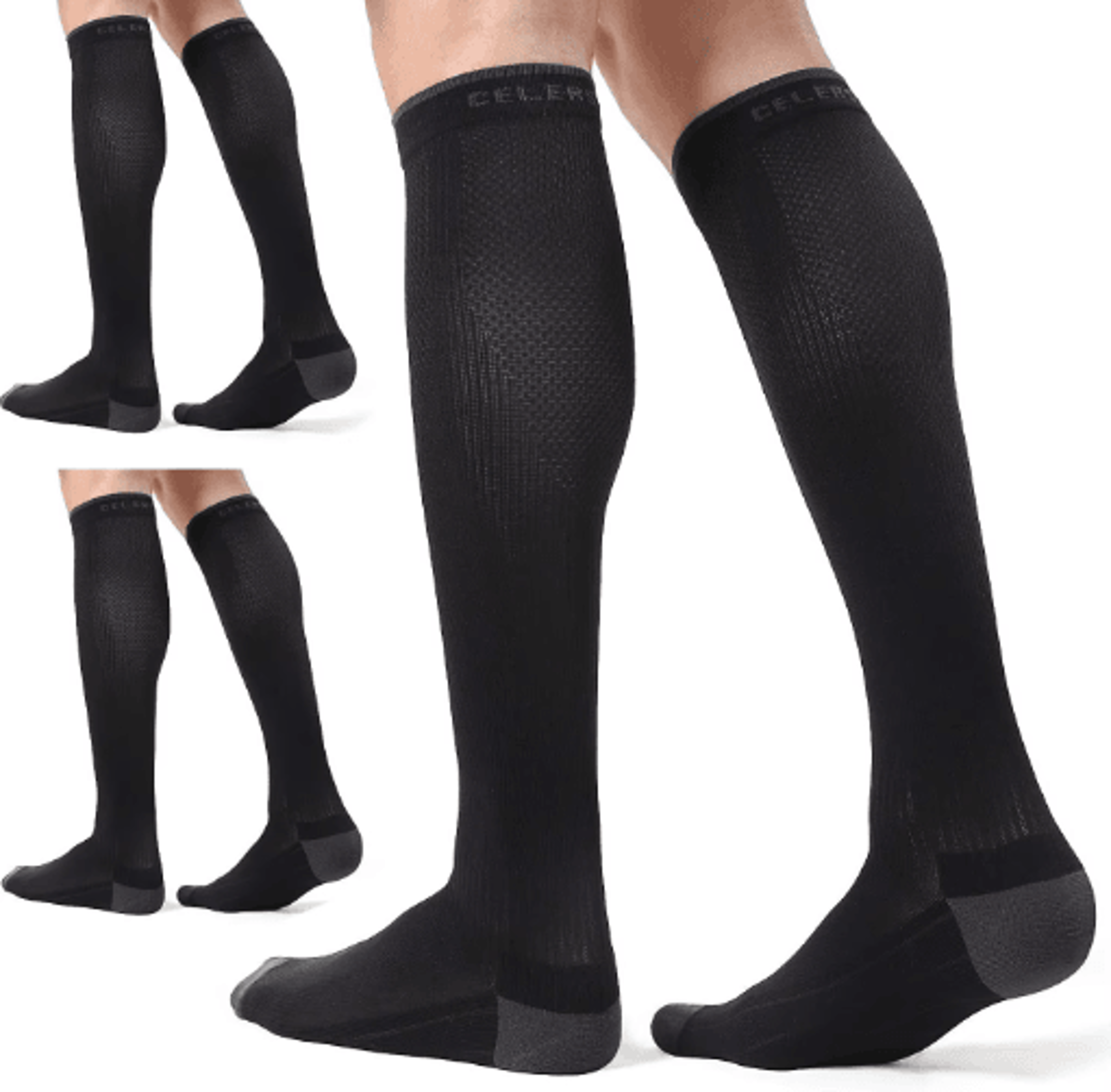 1 pair 20–30 mmhg compression socks – graduated running & performance support for men and women