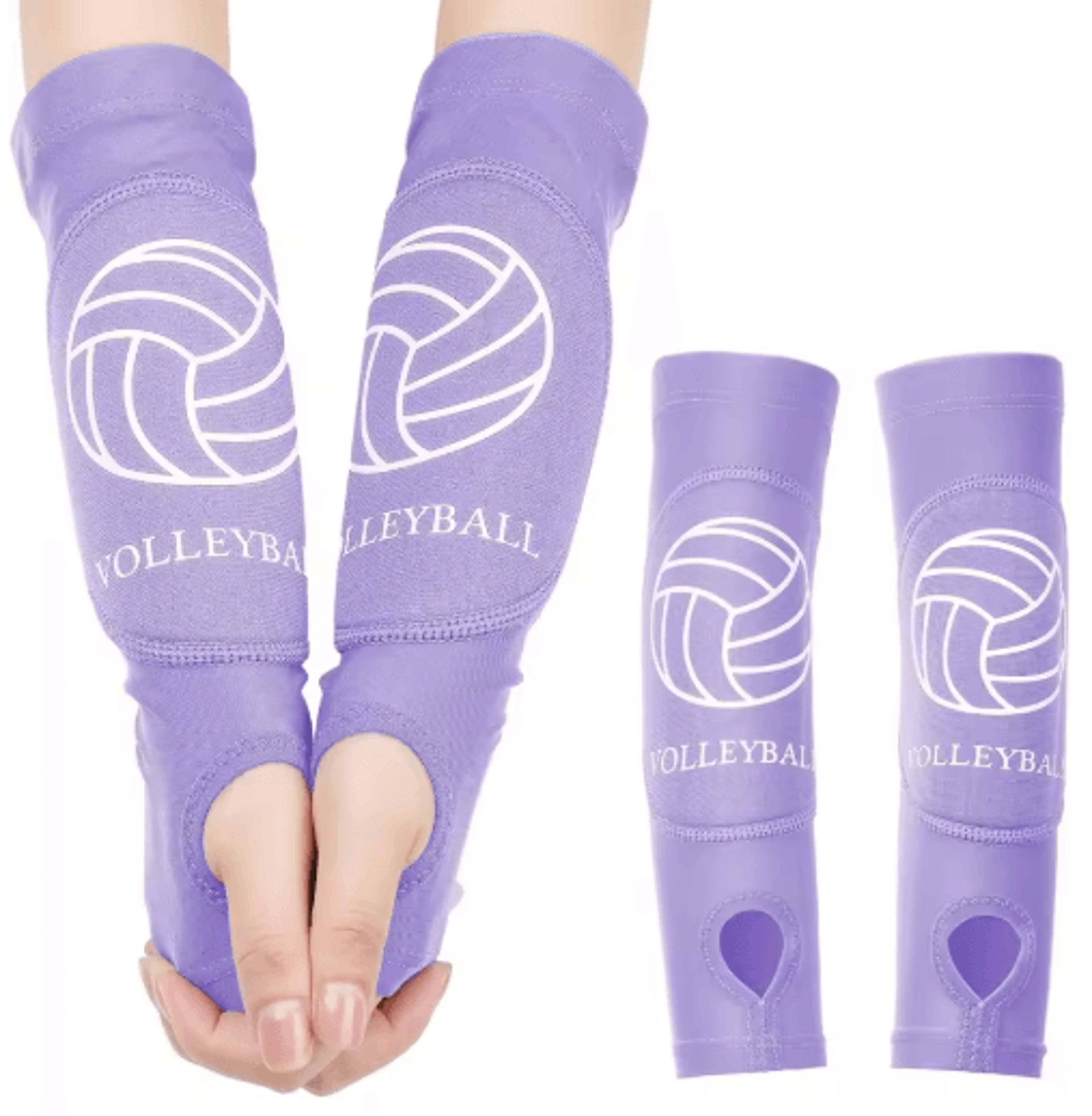 2-piece volleyball arm sleeves – padded forearm sleeves for boys, girls, teens & youth