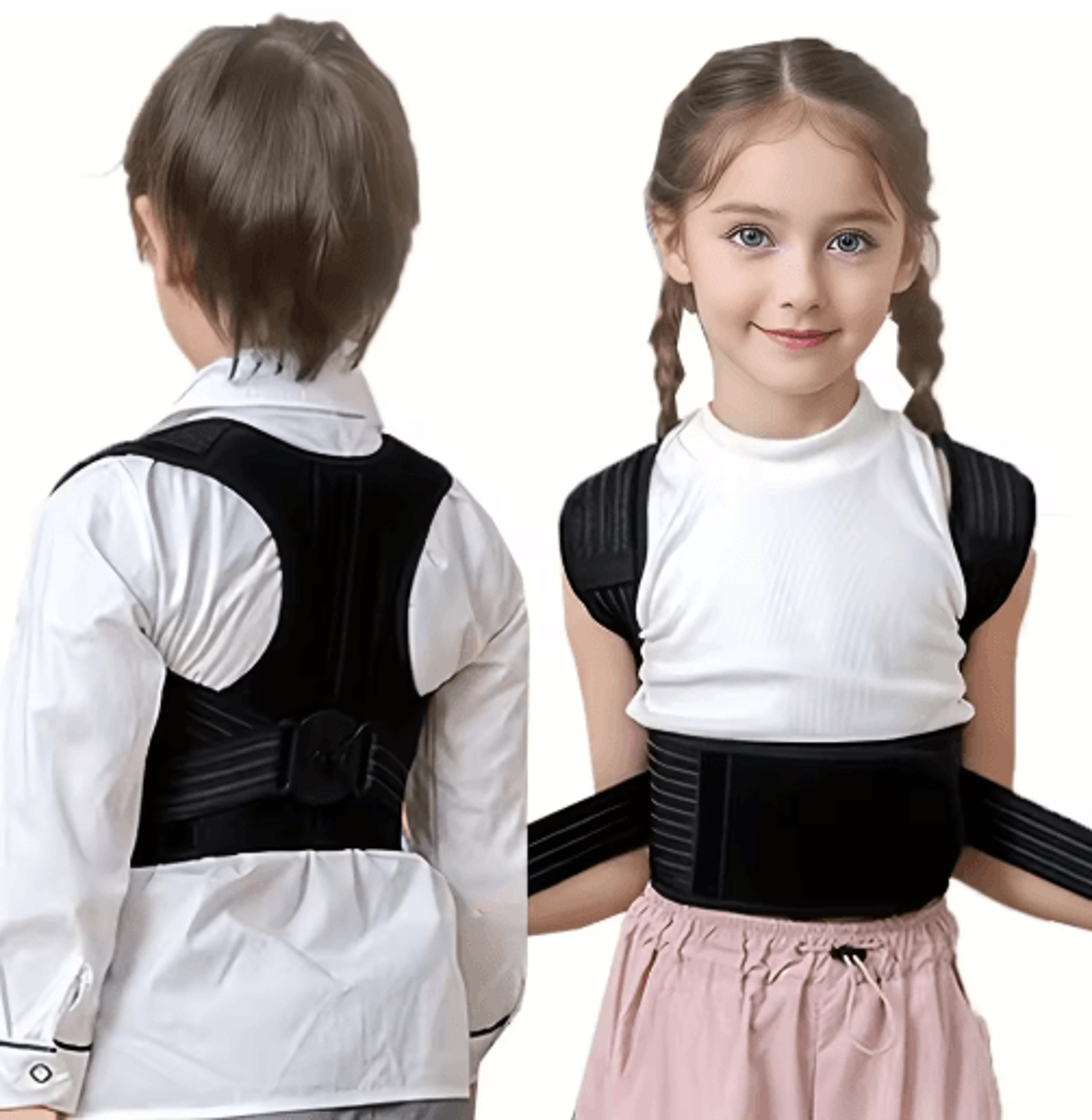 posture corrector back brace – adjustable posture support belt for students, teens & everyday wear