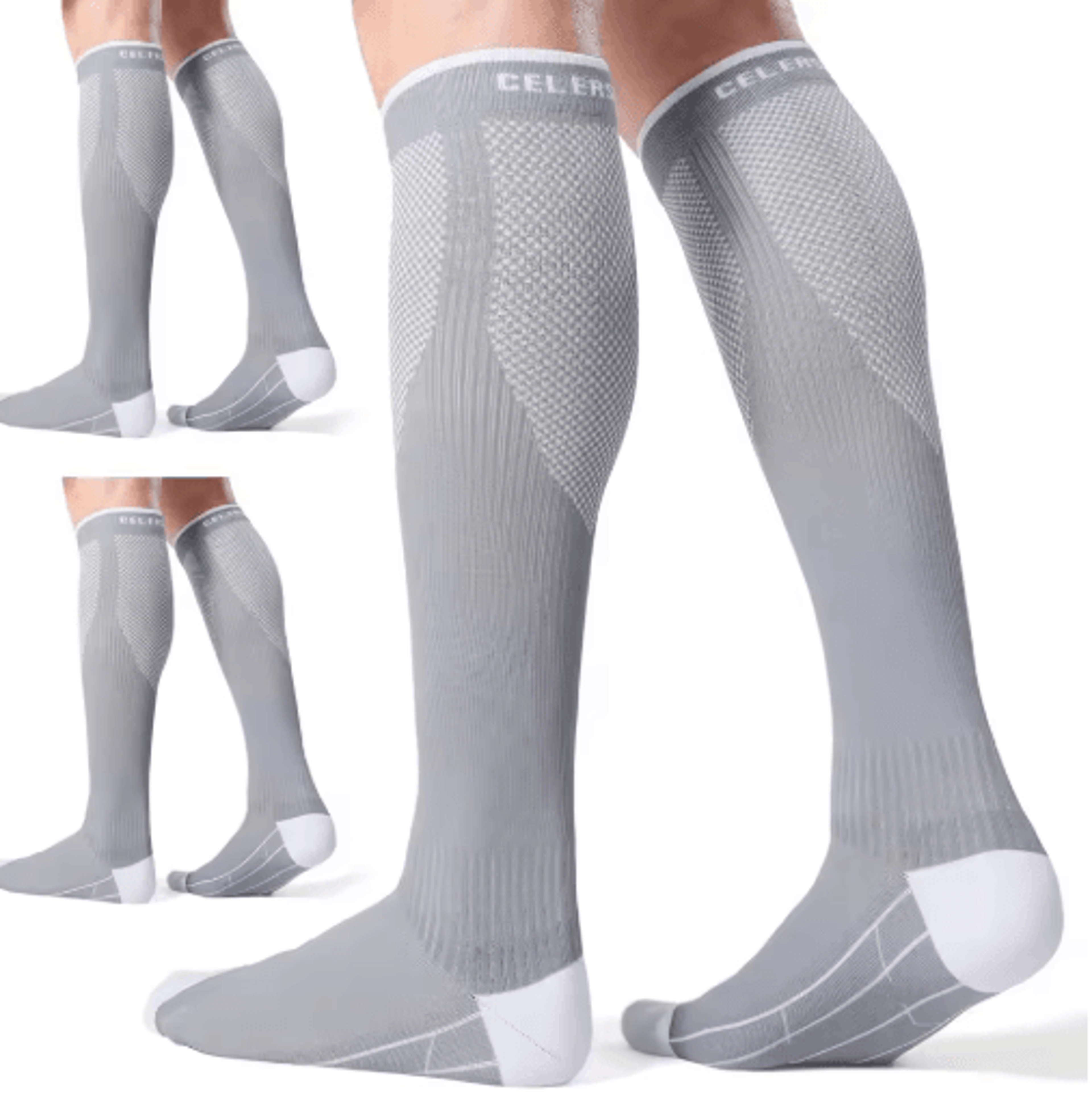 1 pair 20–30 mmhg compression socks – running & everyday support for men & women