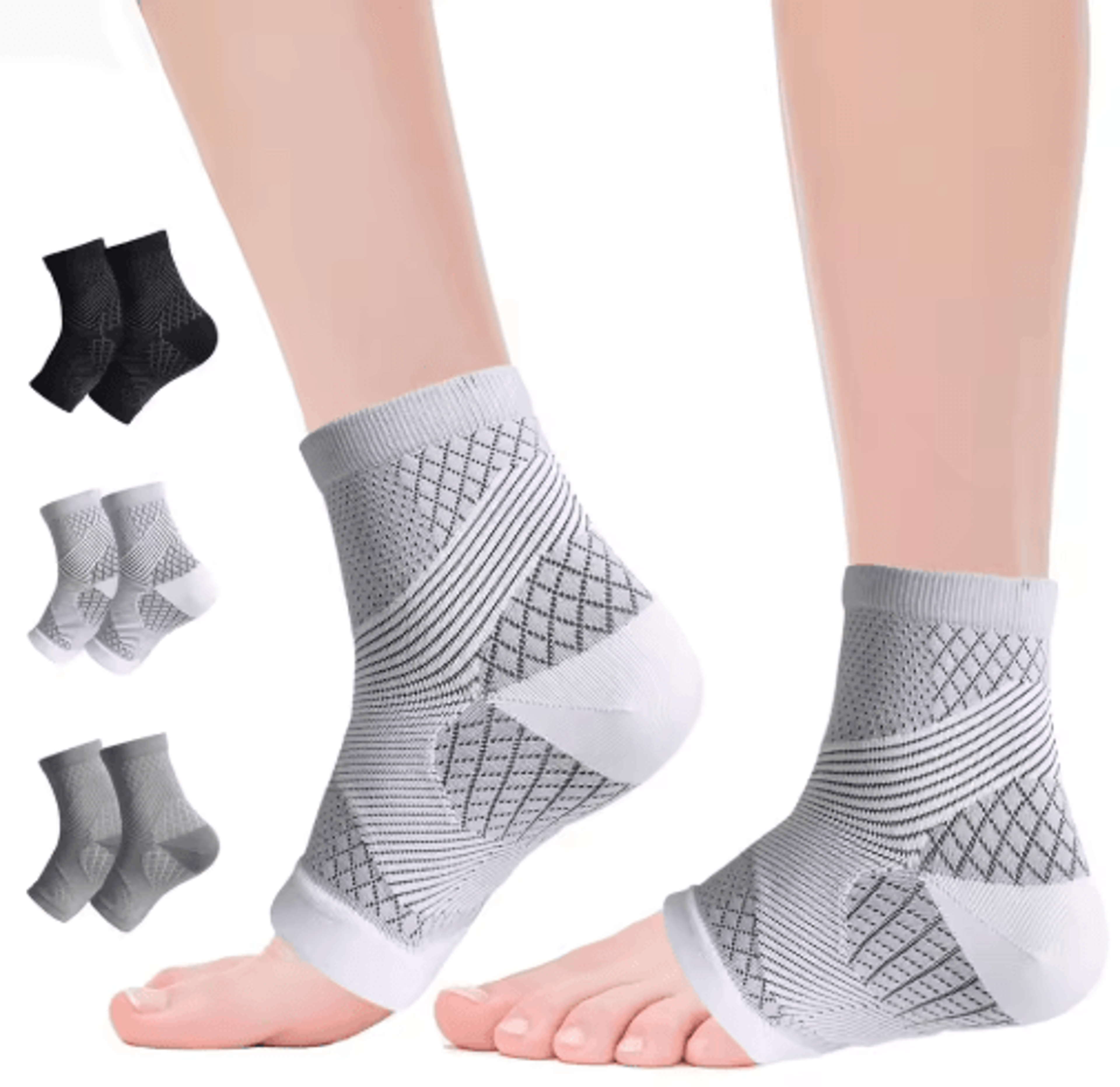 toeless compression socks – breathable foot compression sleeves for men & women