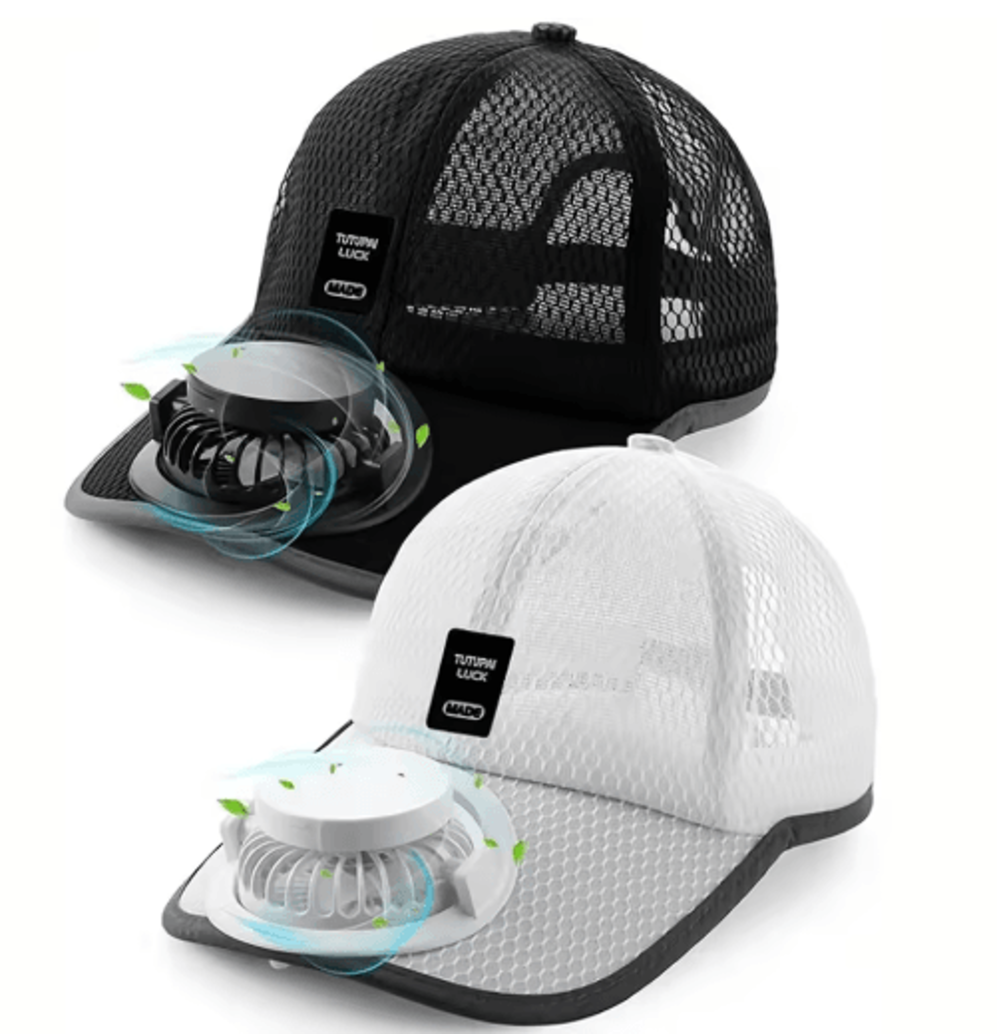 breathable sun hat with solar fan – usb rechargeable cooling baseball cap for outdoor activities