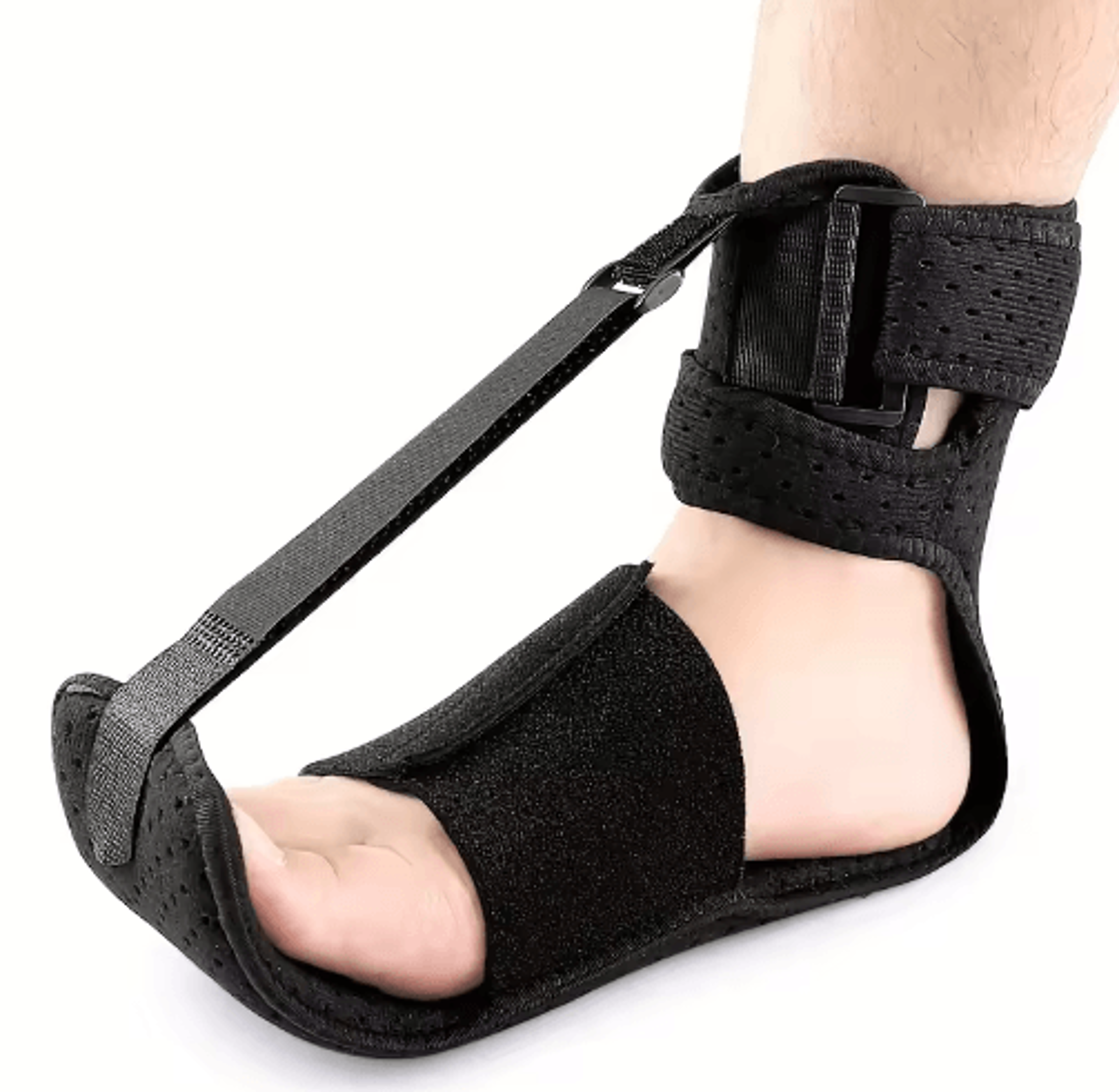 adjustable foot & ankle stretch strap – breathable ankle support brace with ergonomic design