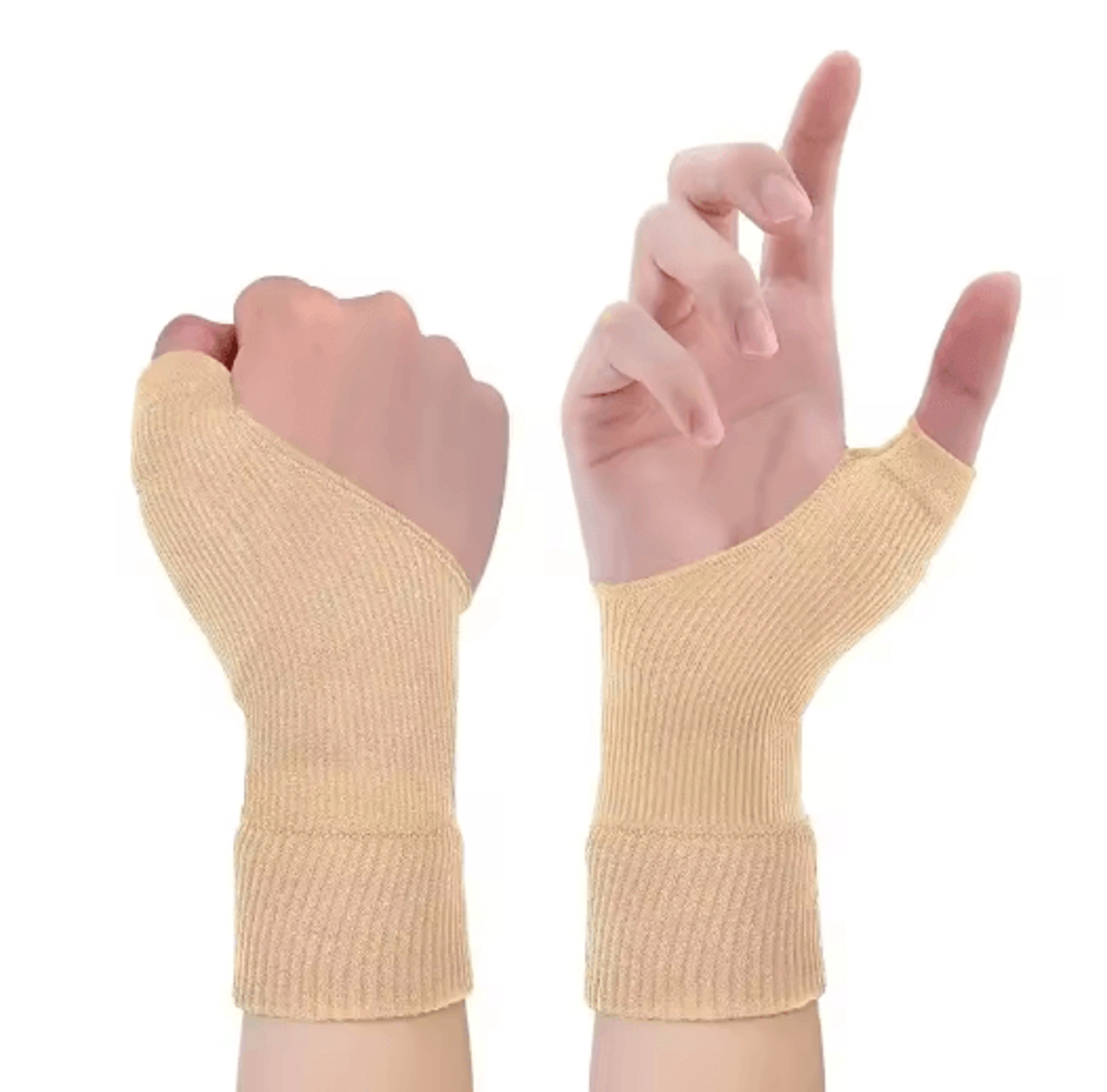 wrist & thumb compression support sleeve – breathable wrist brace with gel thumb pad