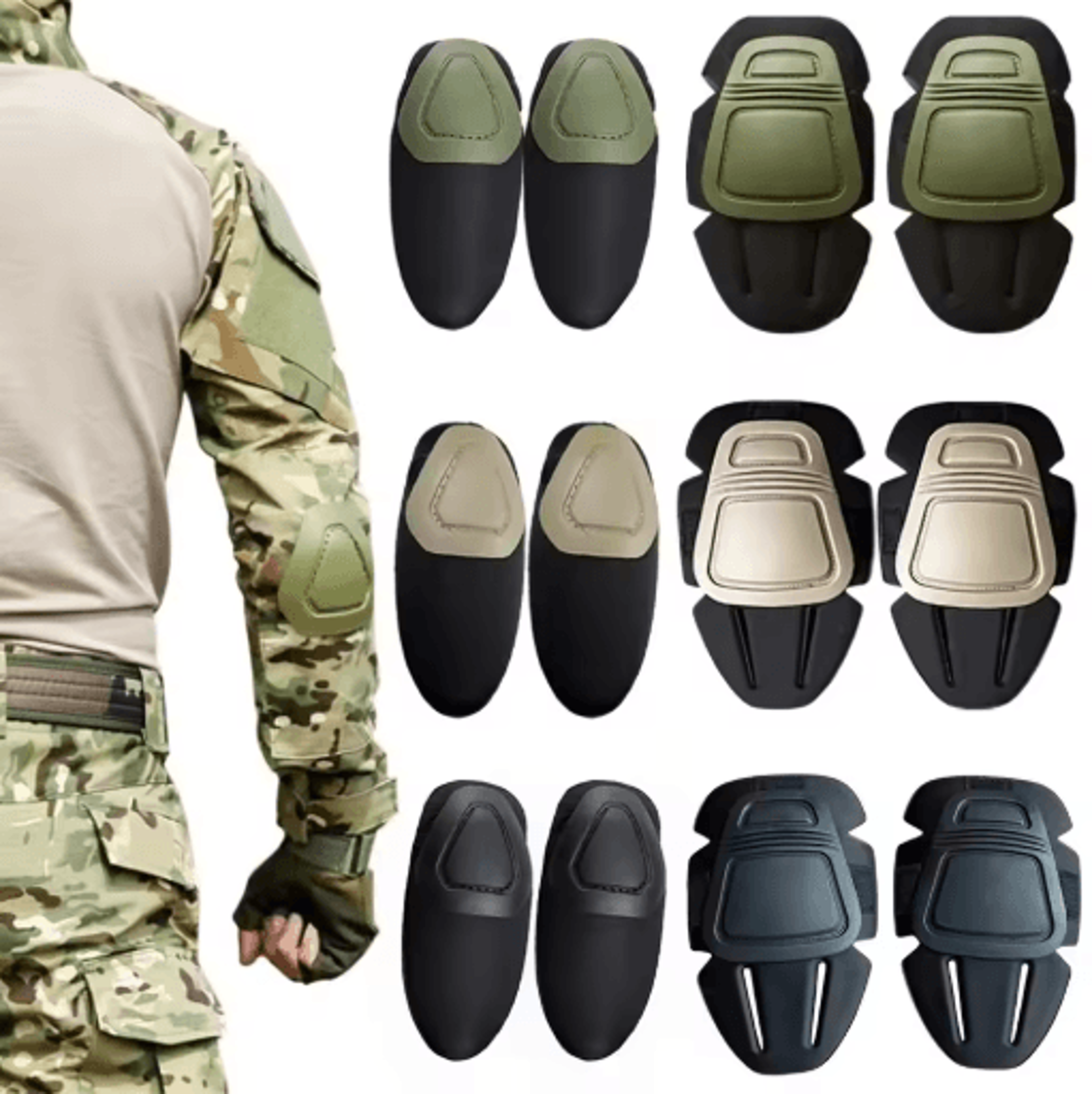 tactical knee pads, tactical elbow pads, protective insert pads, military knee pads, combat knee pads