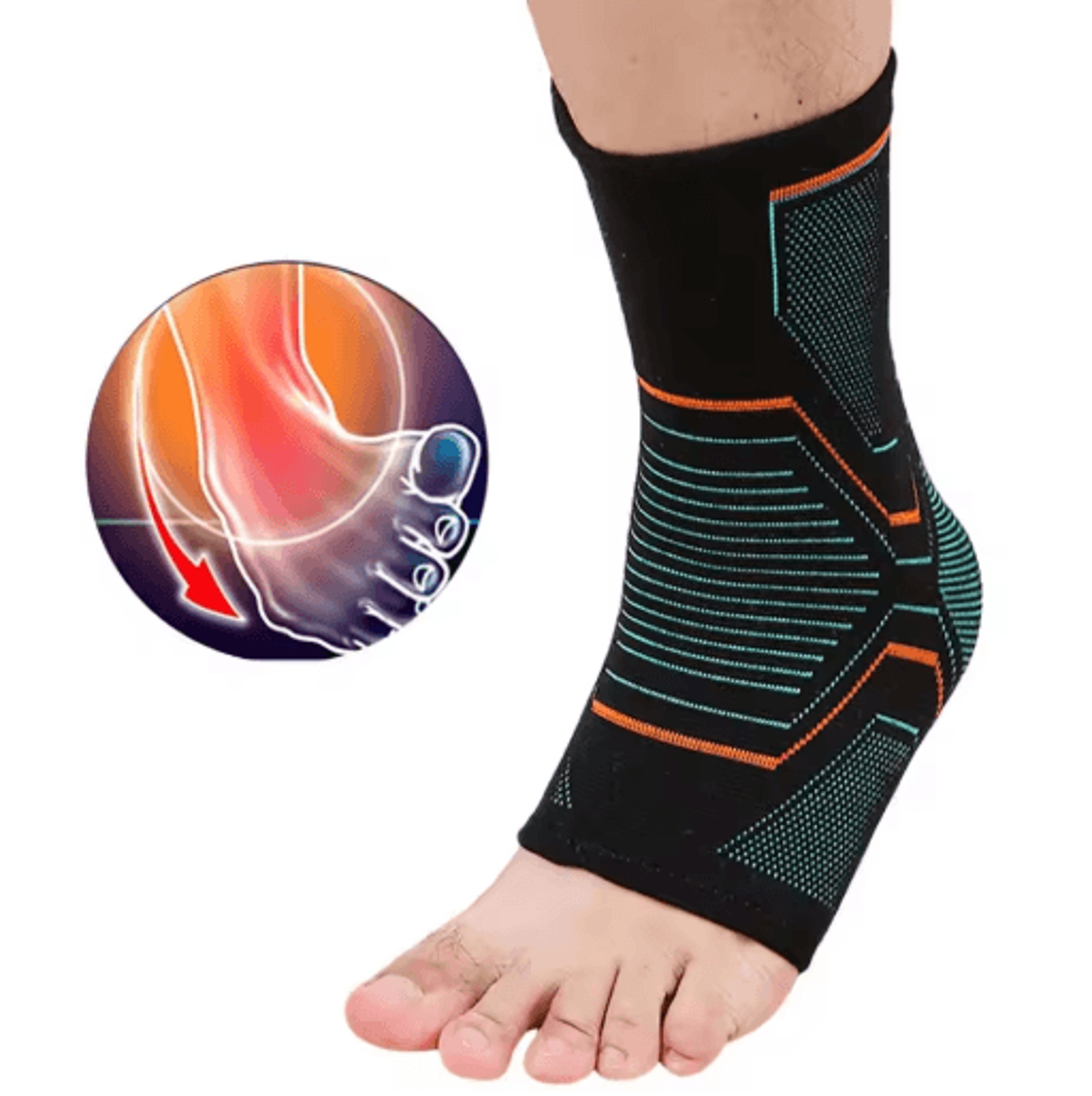 ankle compression sleeve, ankle brace, arch support socks, compression ankle support, plantar fasciitis socks