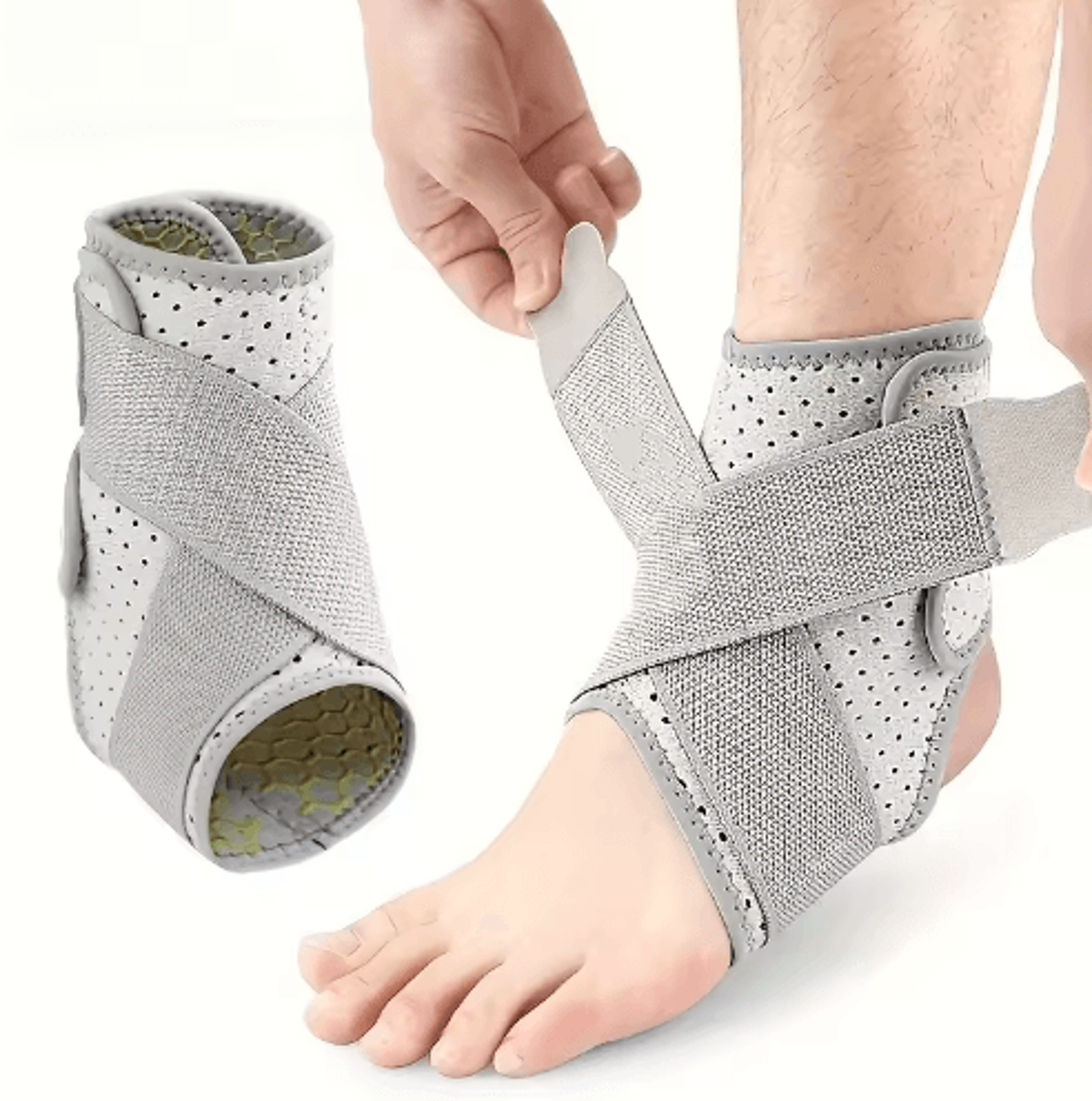 ankle brace, ankle support brace, ankle stabilizer, ankle splint, adjustable ankle support