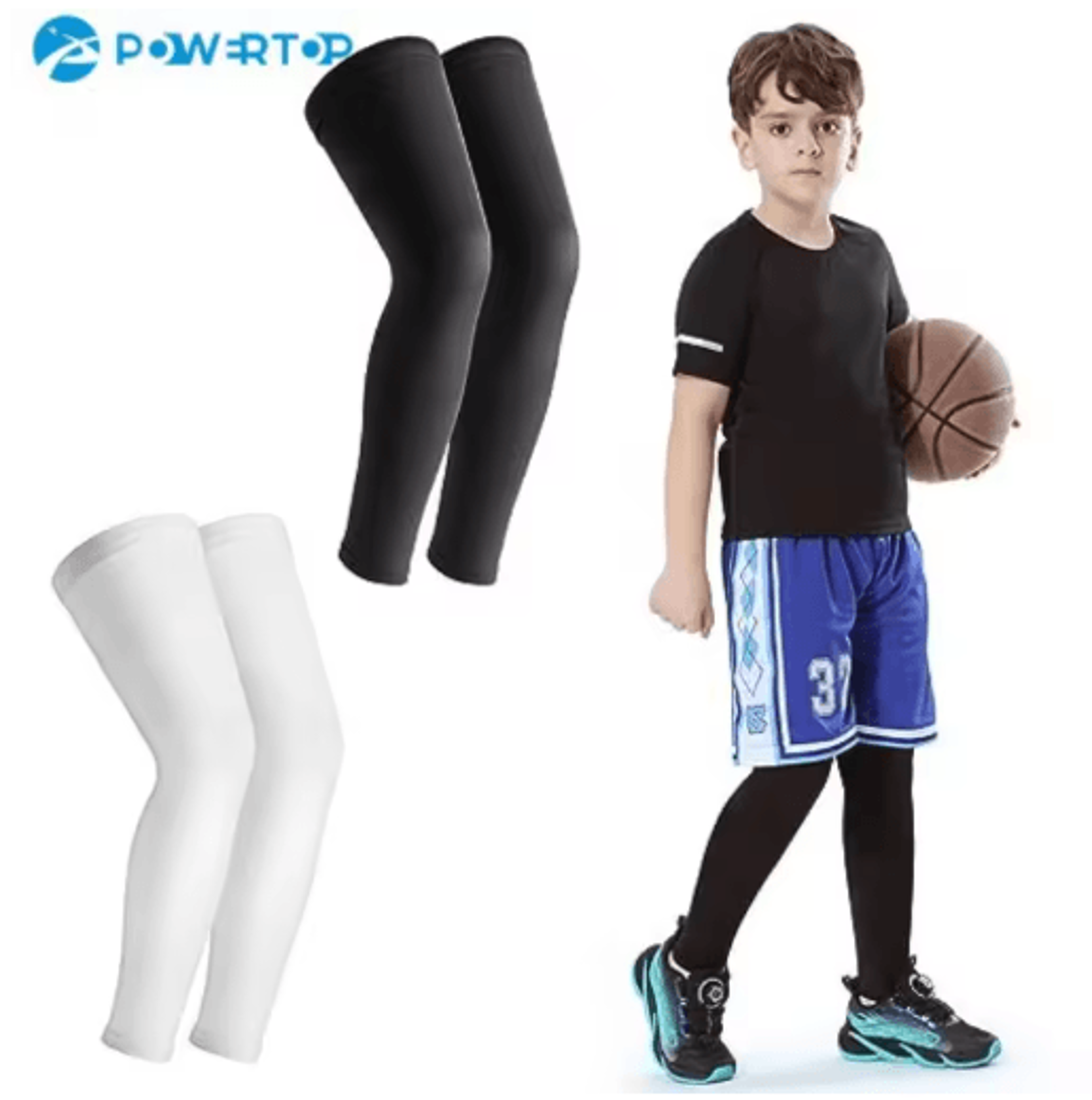 kids compression leg sleeves, youth leg sleeves, uv protection leg sleeves, sports leg sleeves, compression calf sleeves