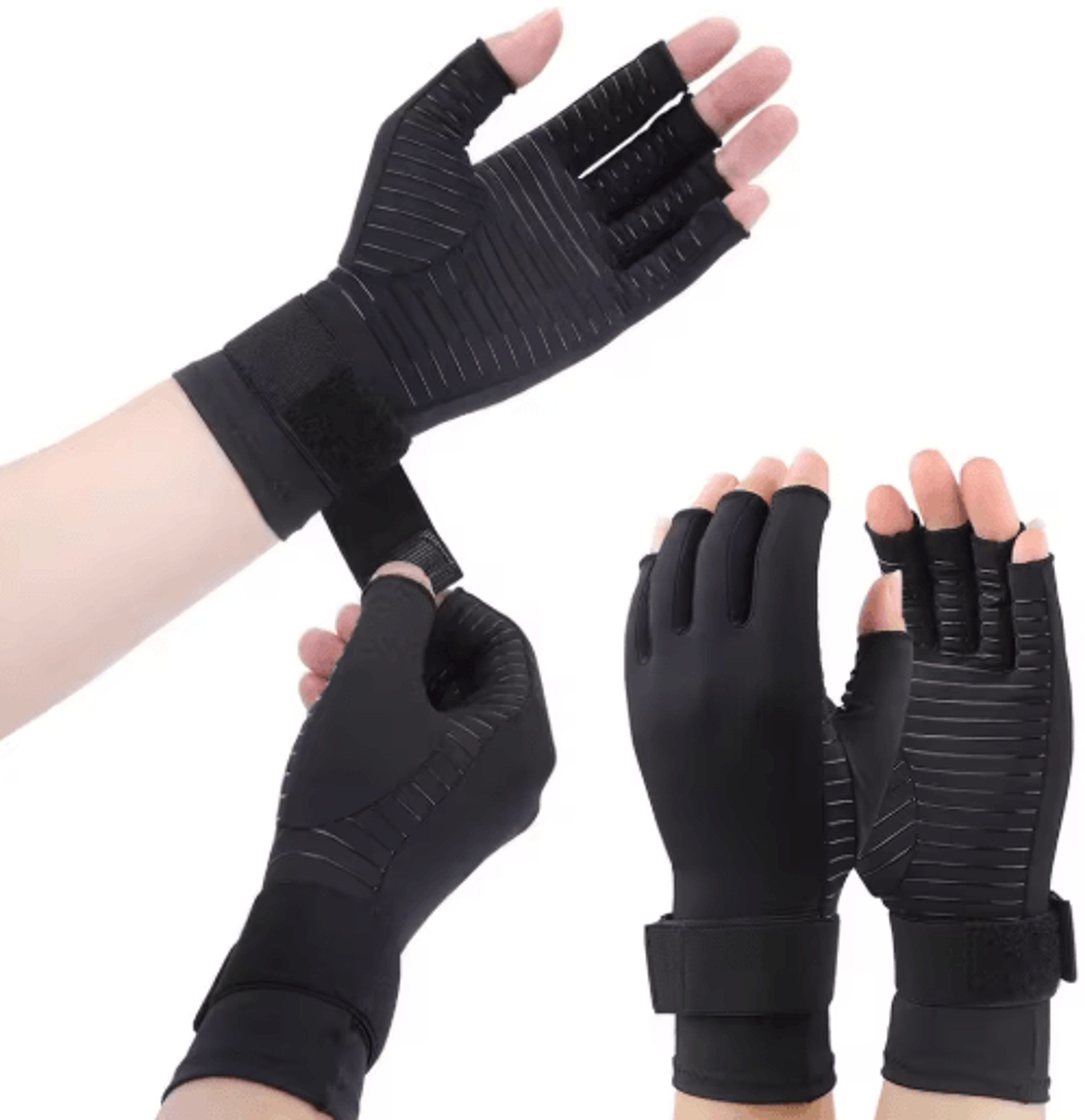 compression gloves, arthritis gloves, wrist support gloves, carpal tunnel gloves, typing gloves