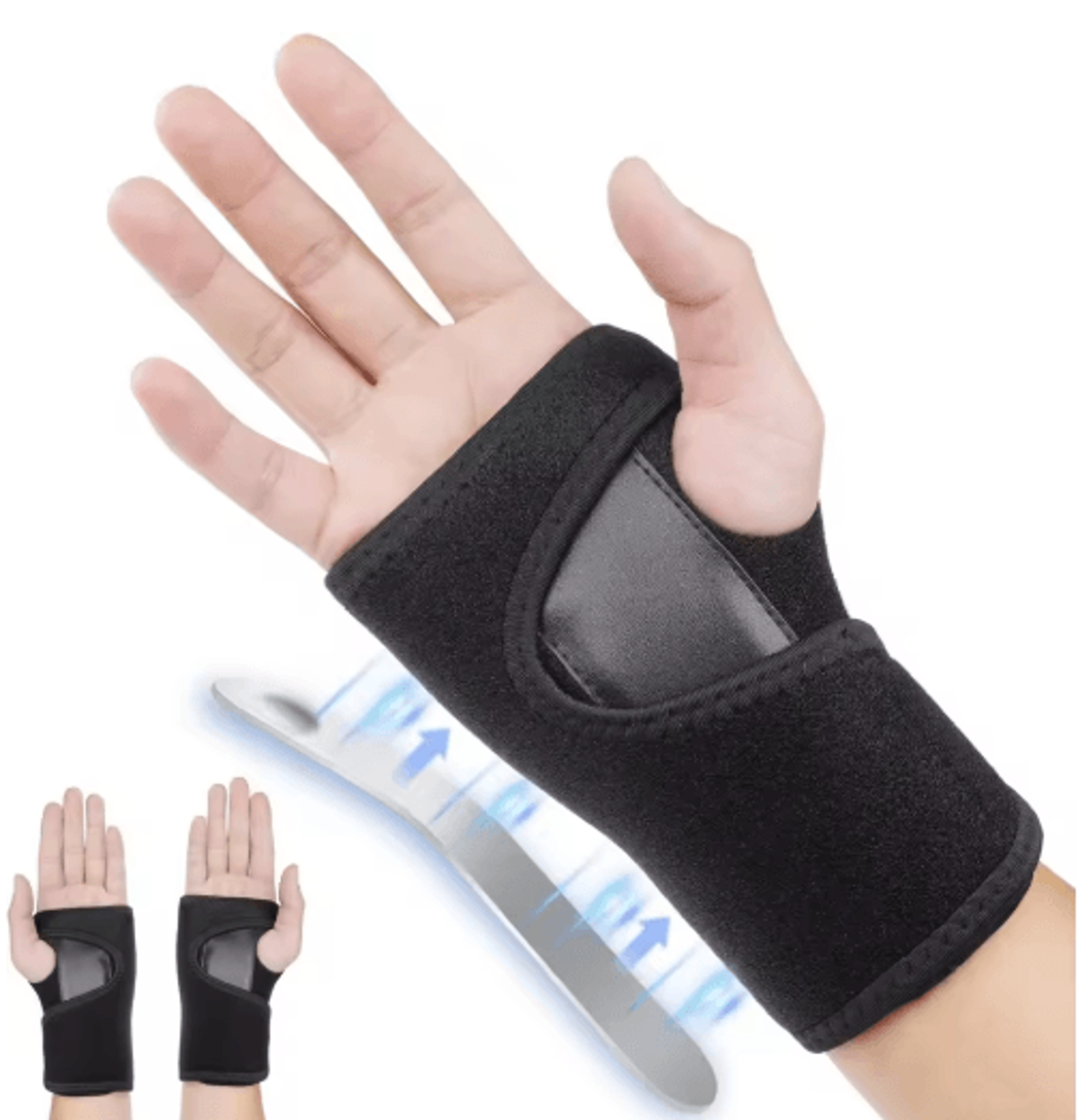 wrist support brace, carpal tunnel wrist brace, adjustable wrist brace, compression wrist support, night wrist brace