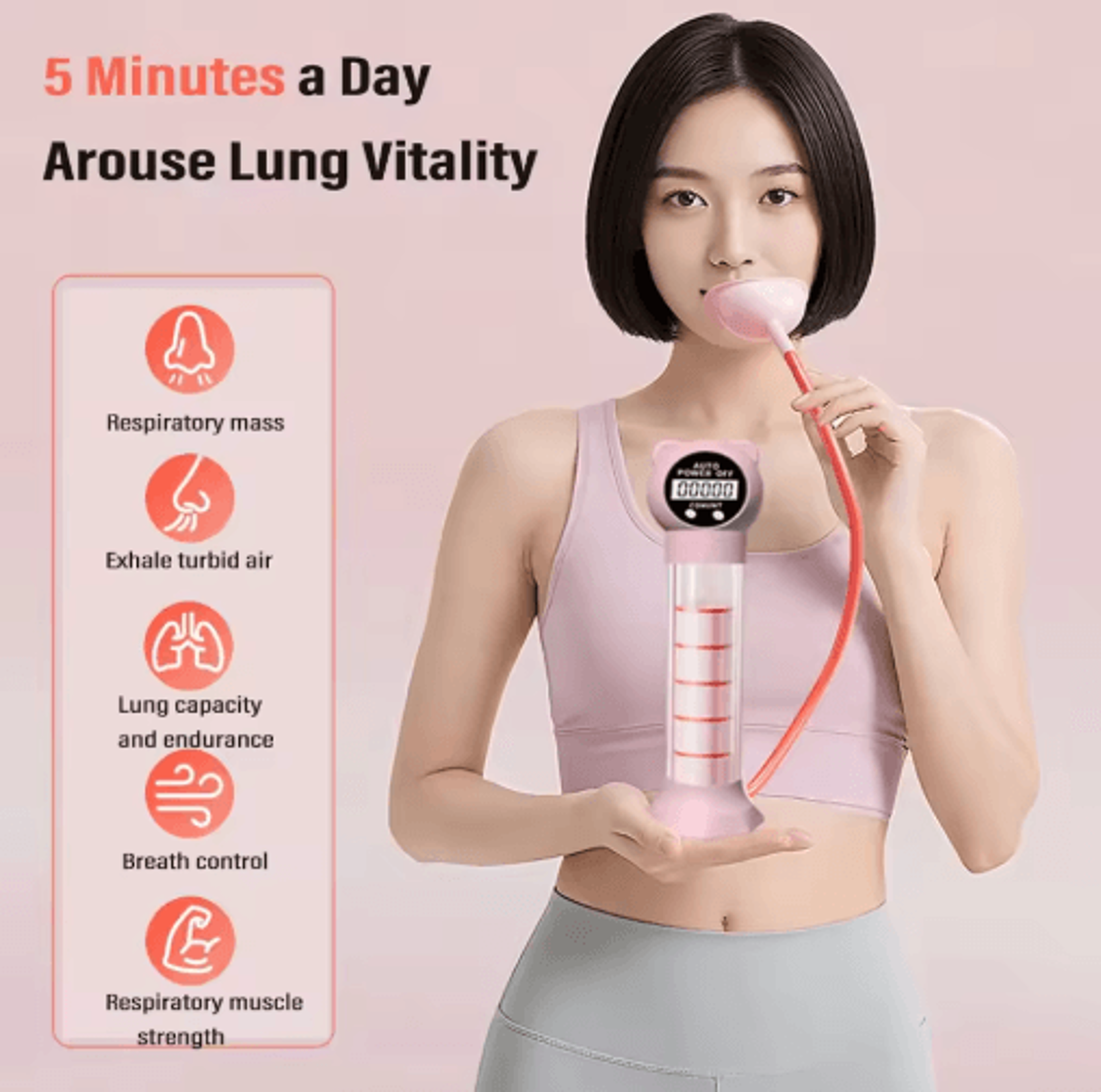 breathing exercise device, breathing trainer, respiratory training device, breathing resistance trainer, portable breath